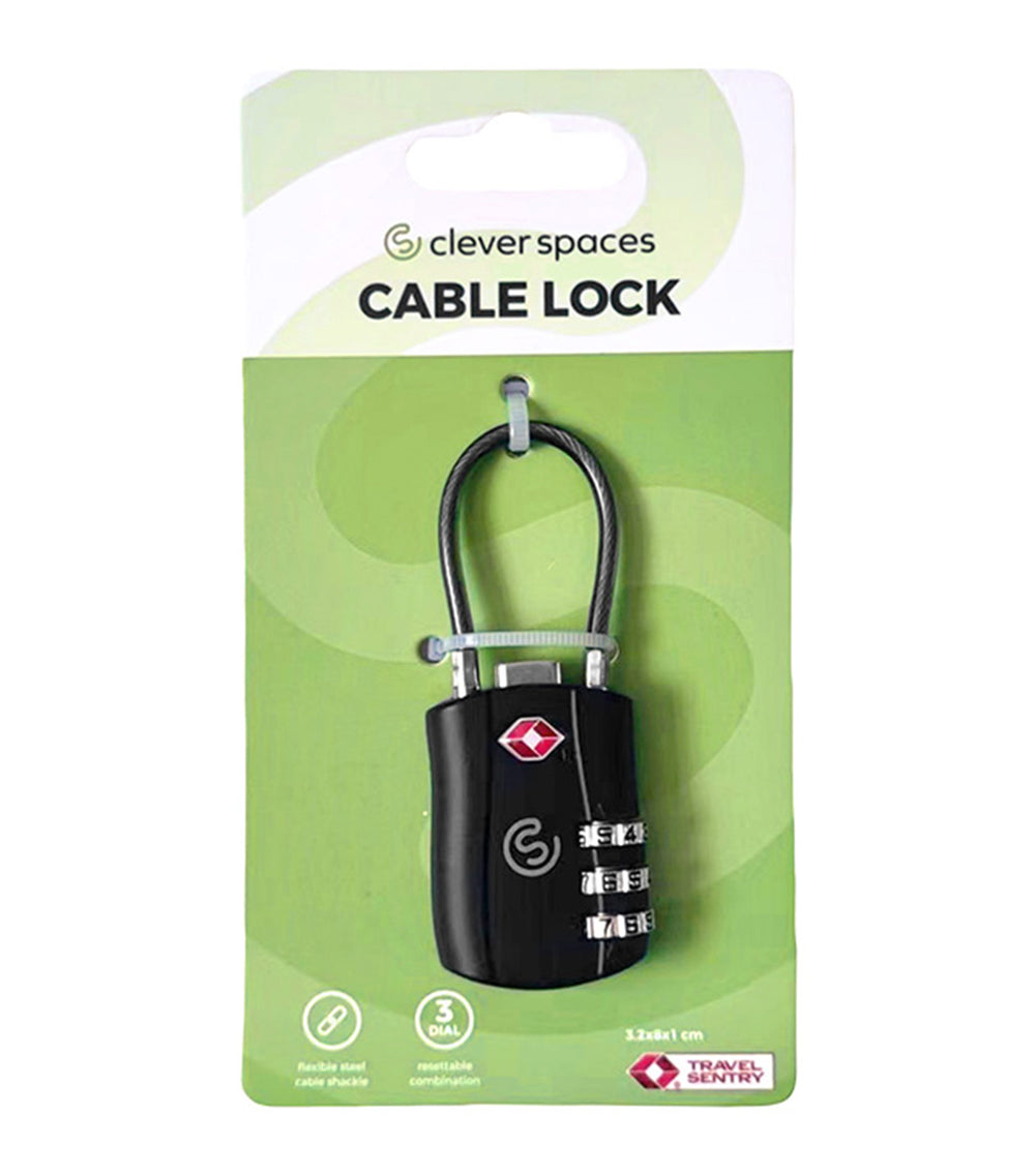 Clever Spaces Cable Lock Black | Rustan's