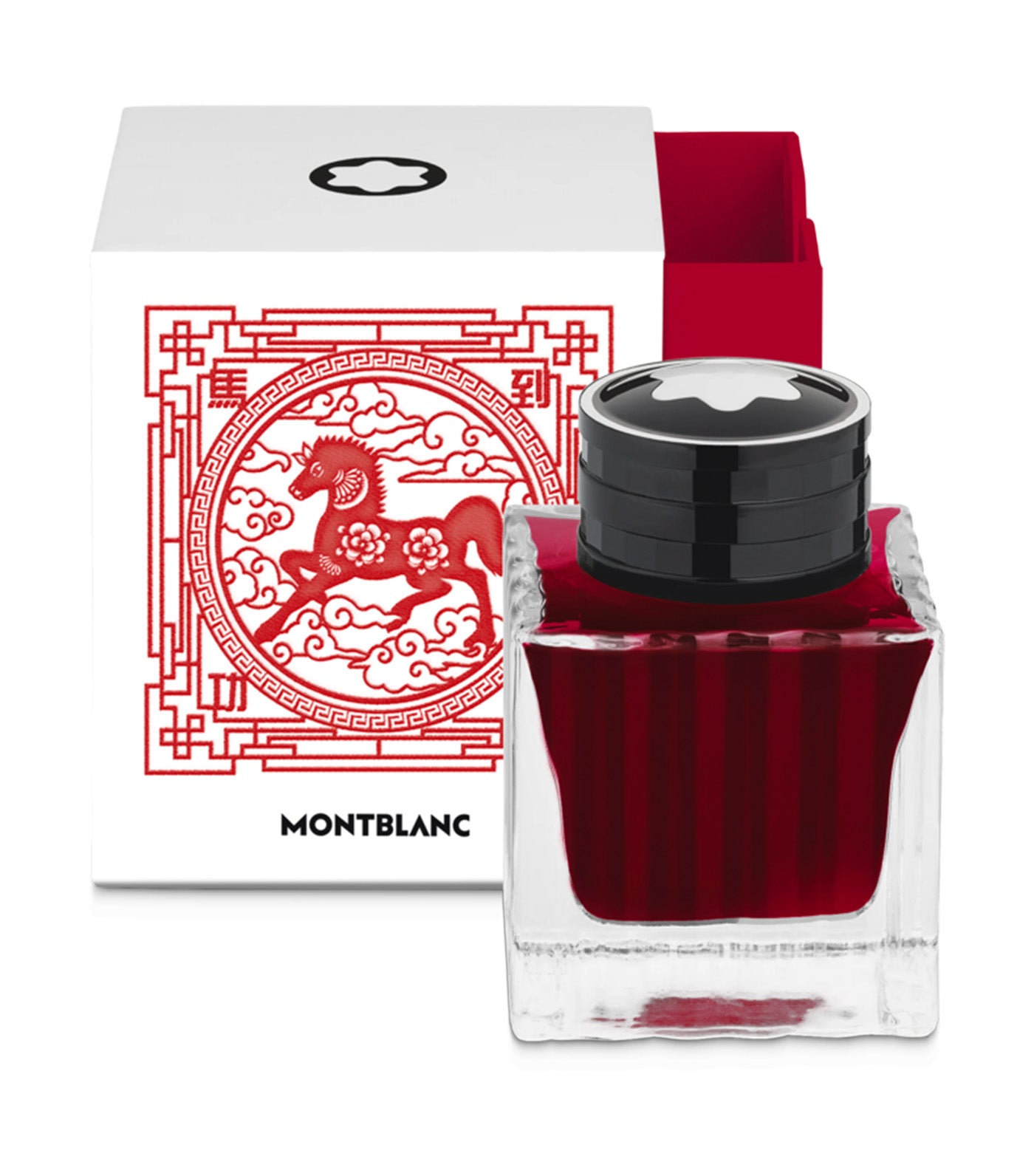Ink Bottle The Legend of Zodiacs The Horse Red