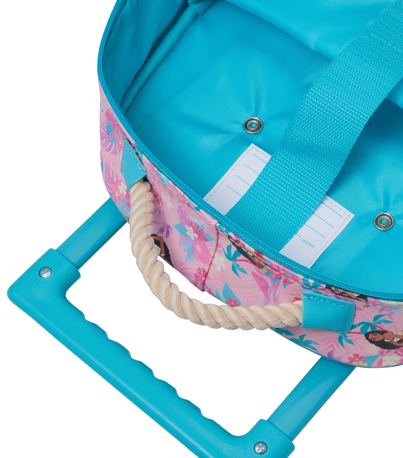Moana Trolley Backpack with Light Up Wheels Pink