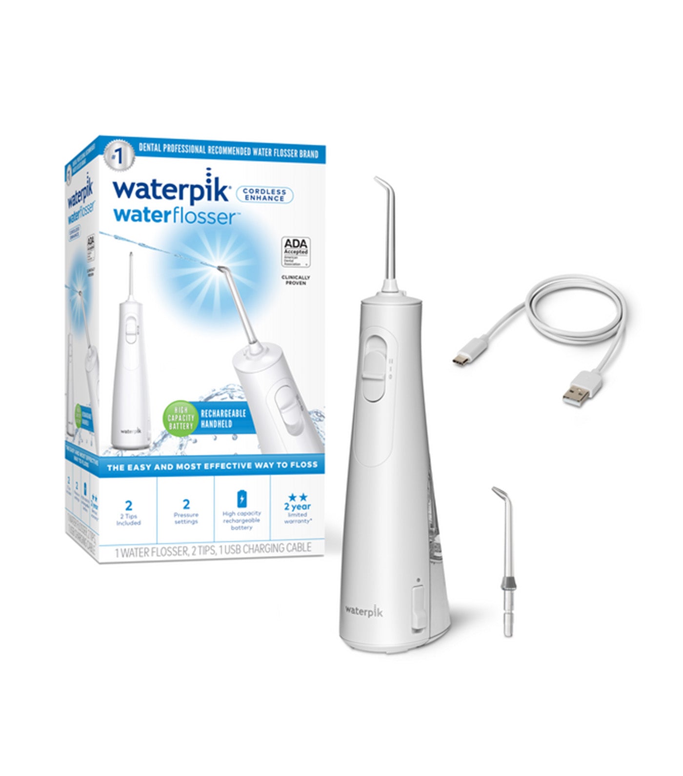 Waterpik Water Flosser Cordless Enhance WF-21EU | Rustan's