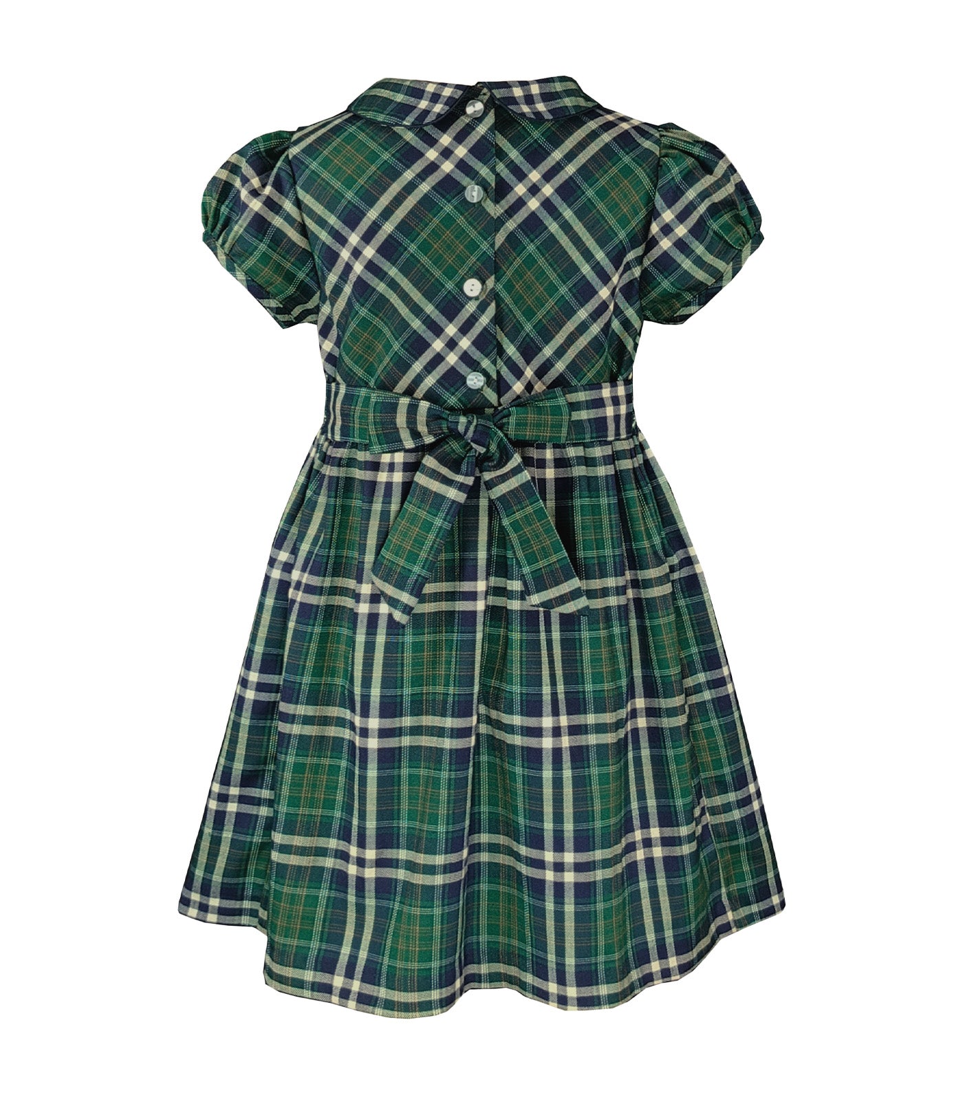 Serafin Checkered Smocked Dress