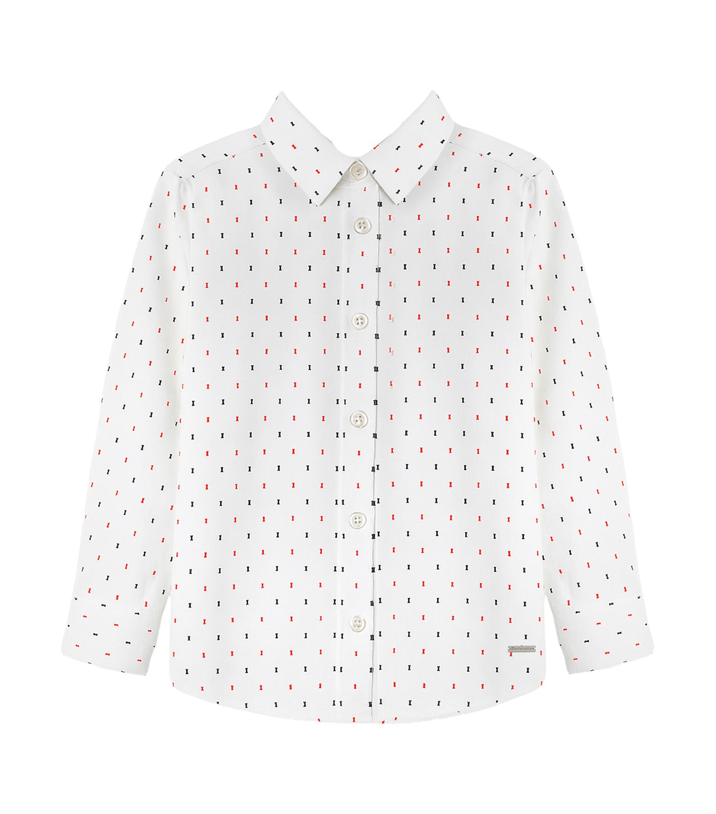 Malcolm Boys Button-Down Long Sleeves Bow Print