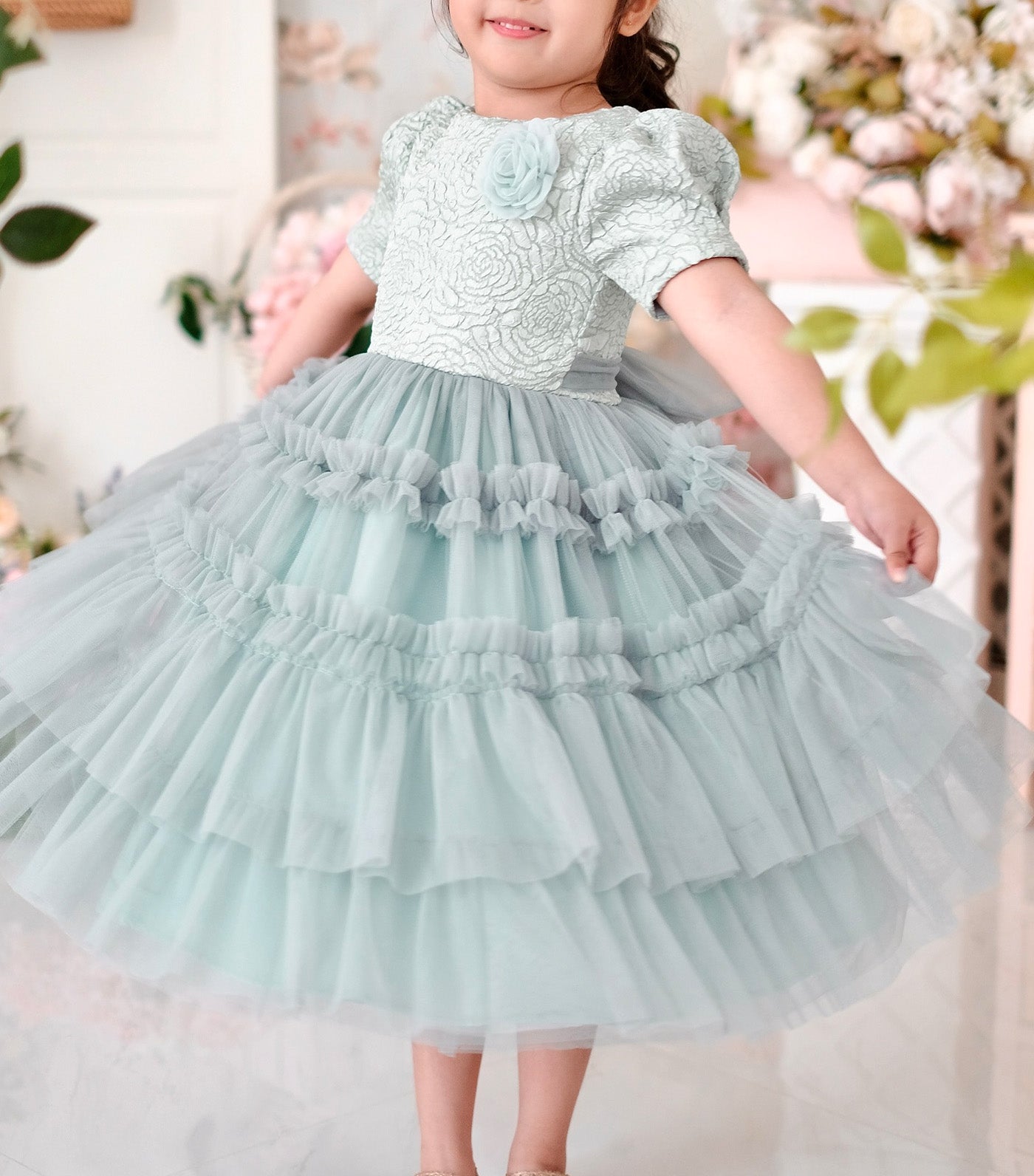 Sloane Tutu Dress Sage