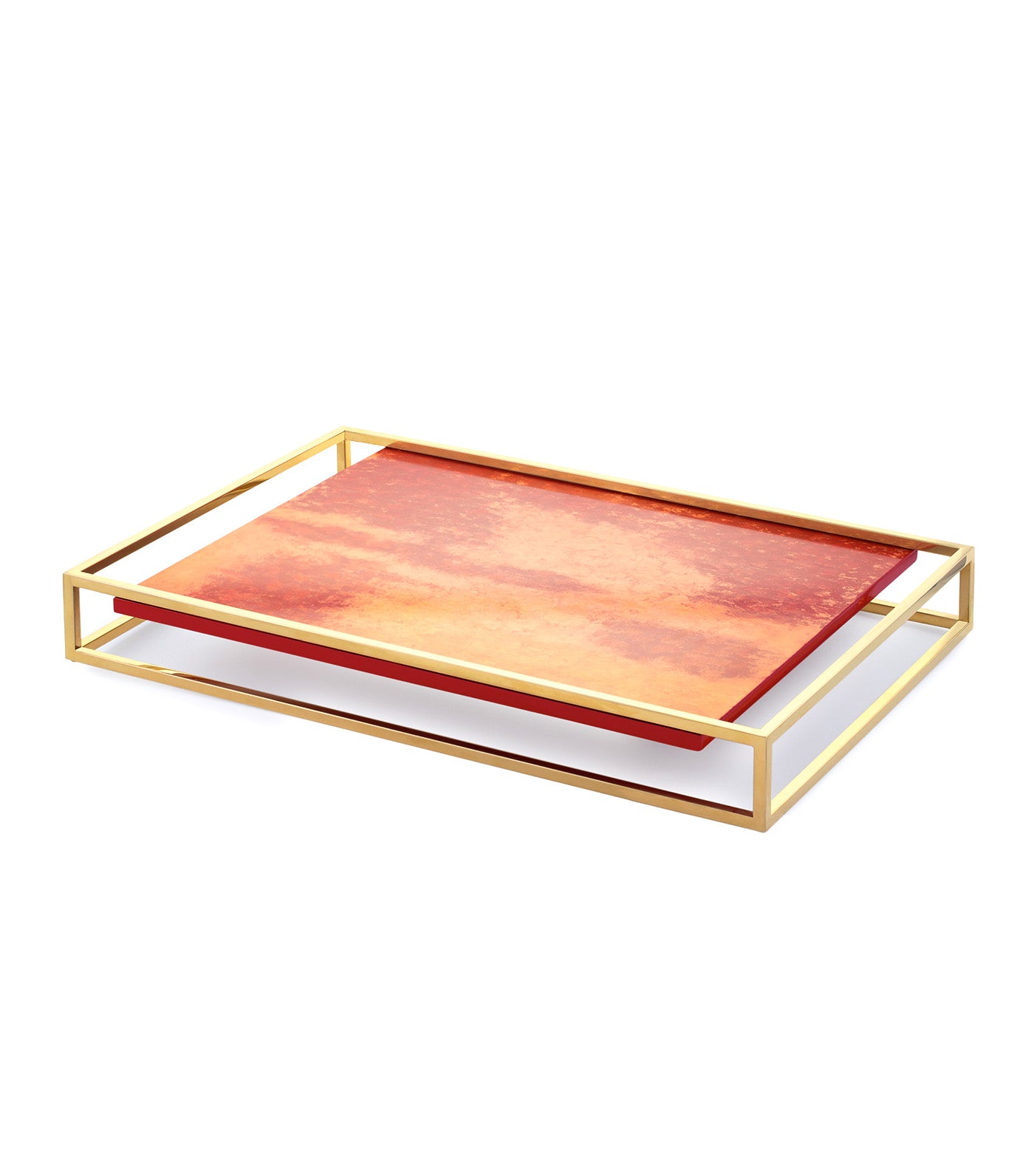 Red River Rectangular Tray Red