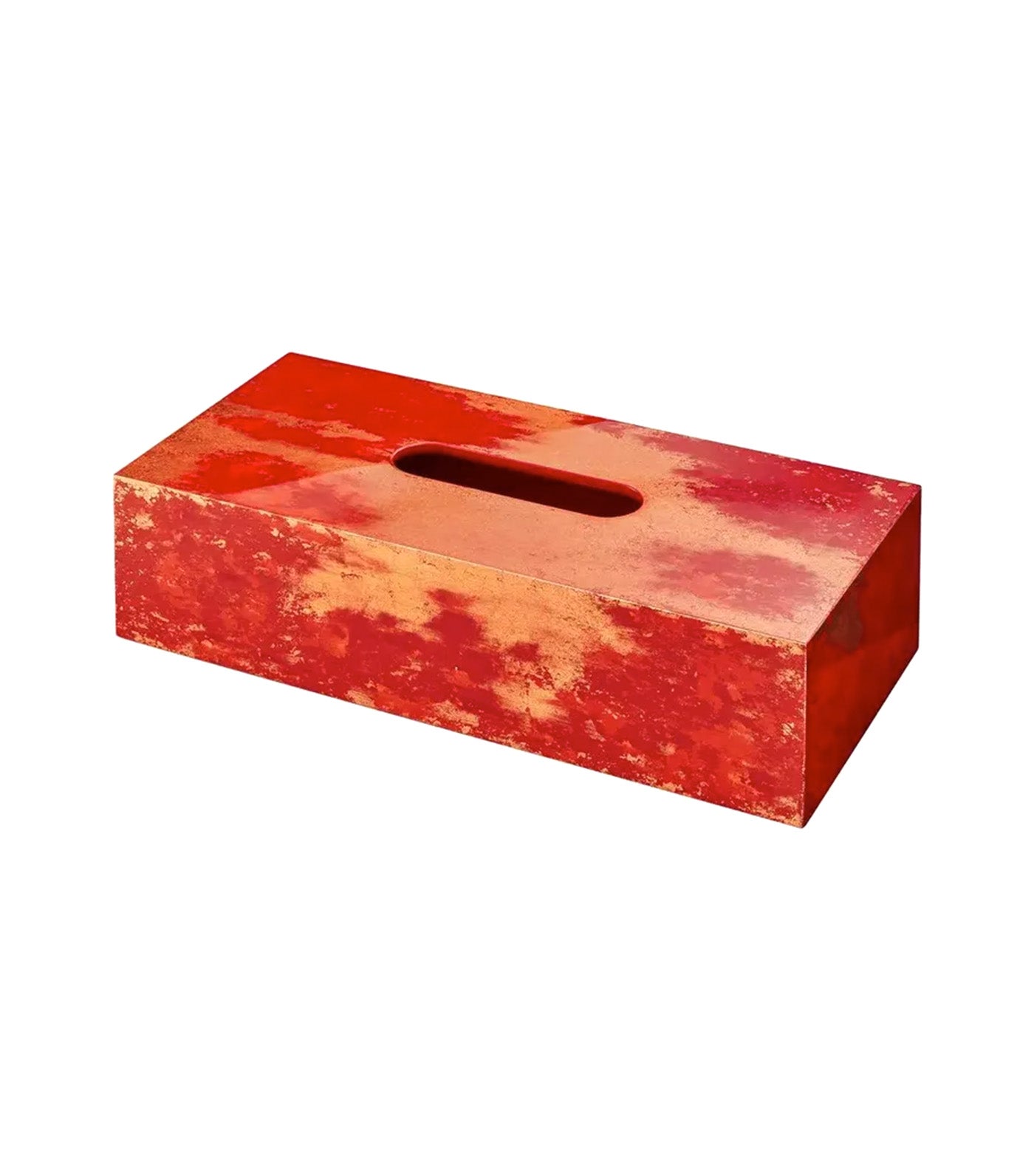 Red River Tissue Box Red