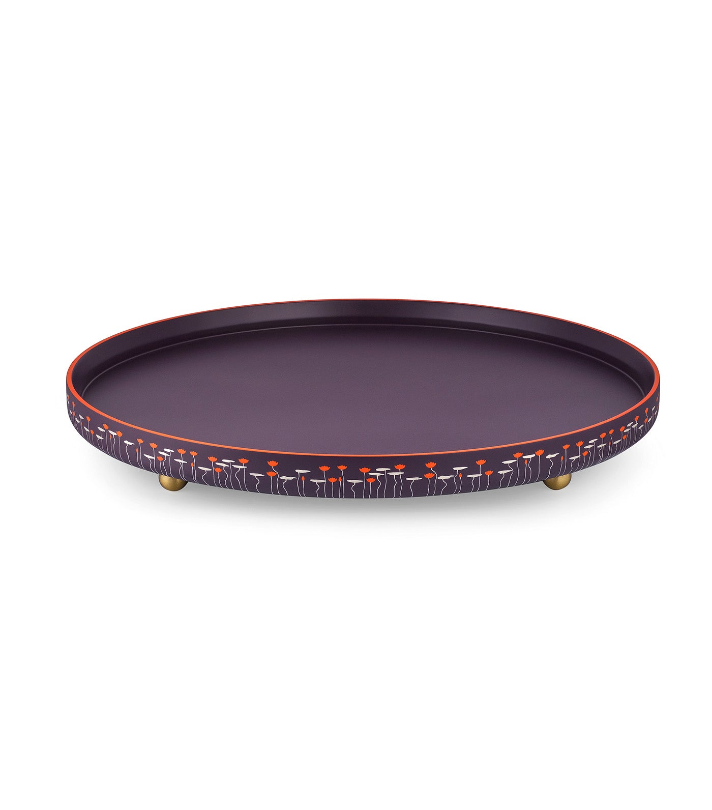 Awakening Round Tray Red