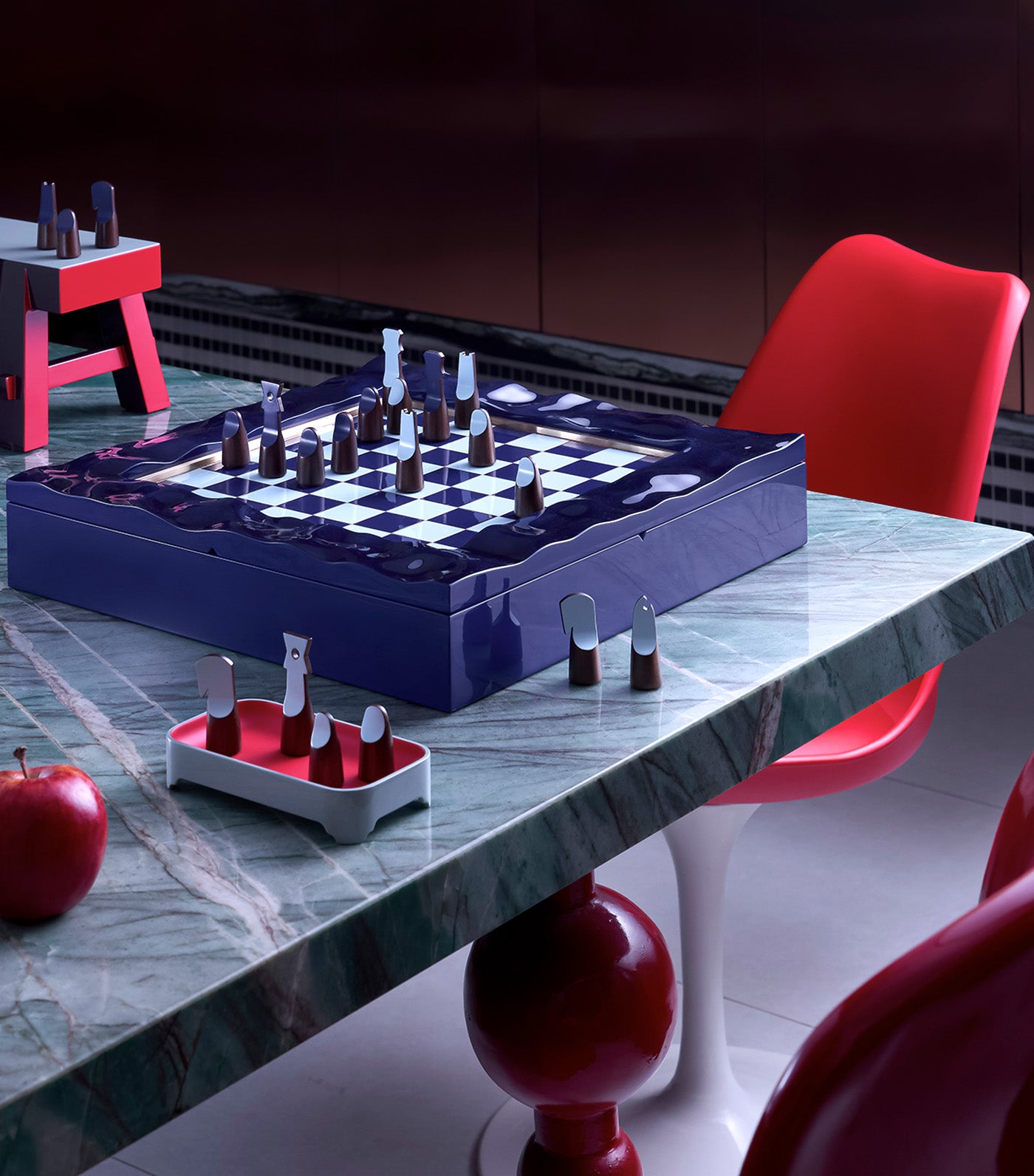 Lãng Chess Board Blue