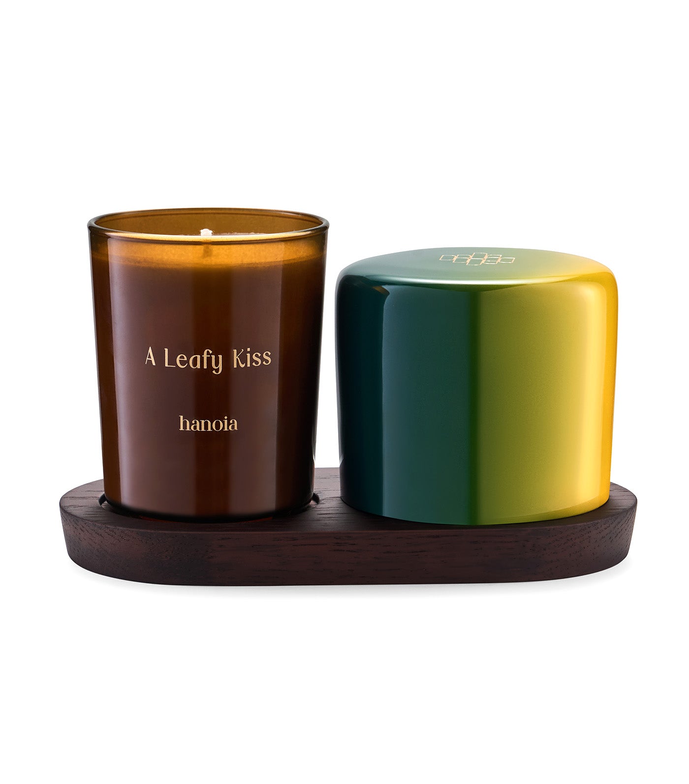 Scentimental Scented Candle And Tray Set Green