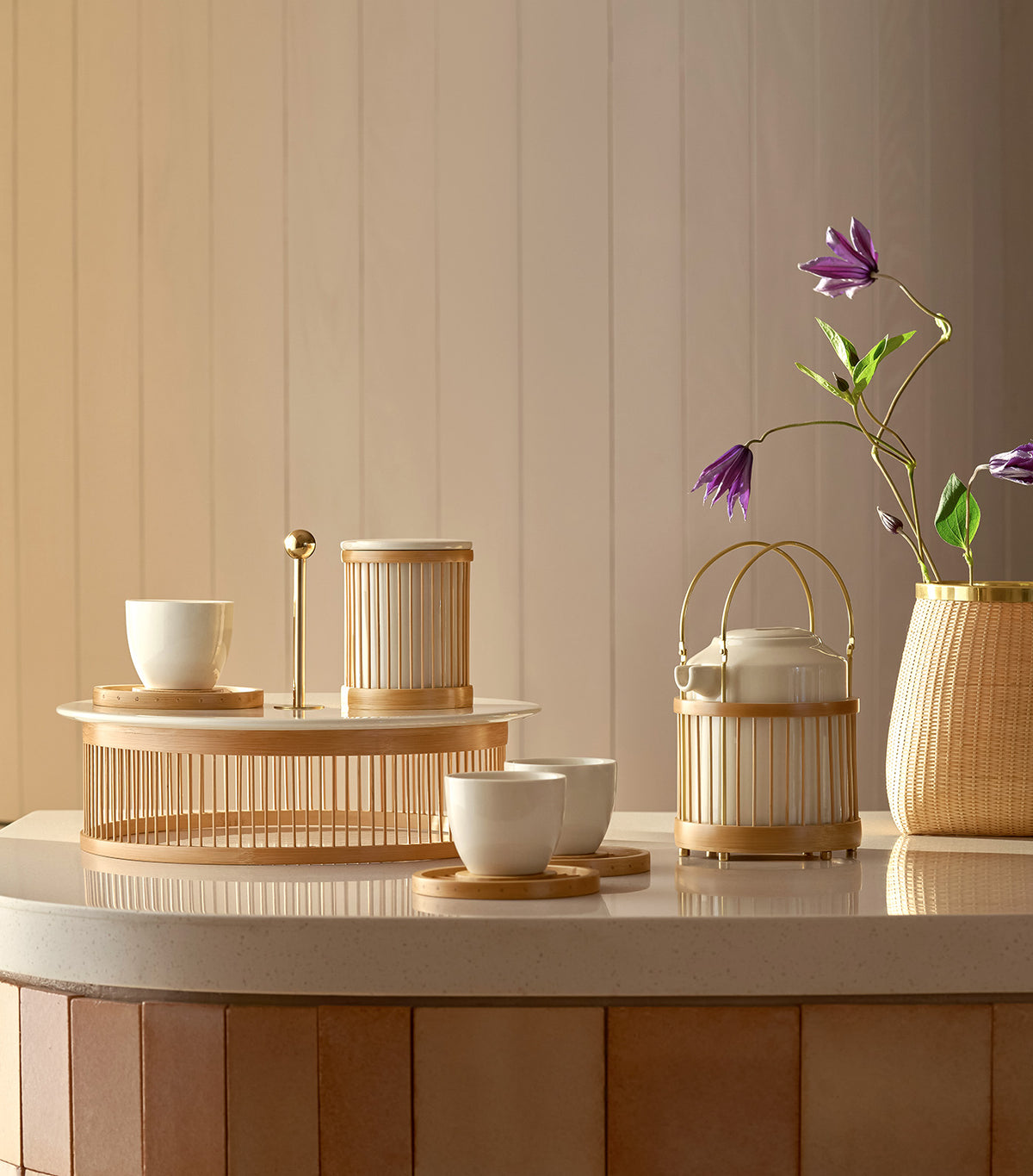 Serene Tea Set White