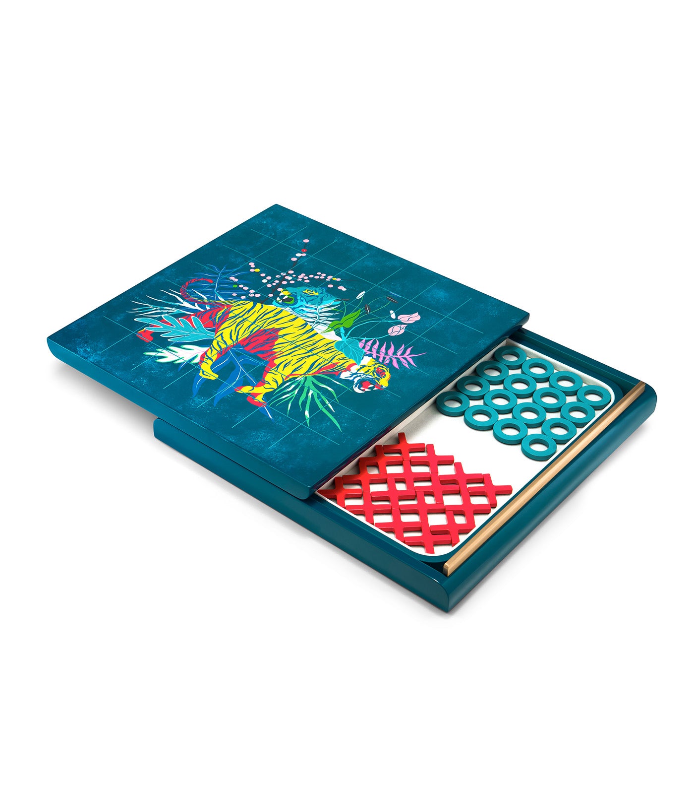 Tigris Tic-Tac-Toe Board Game Blue