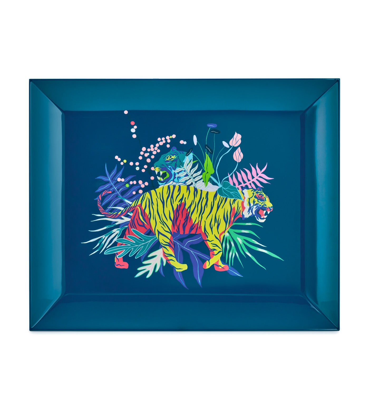 Tigris Rectangular Tray Blue