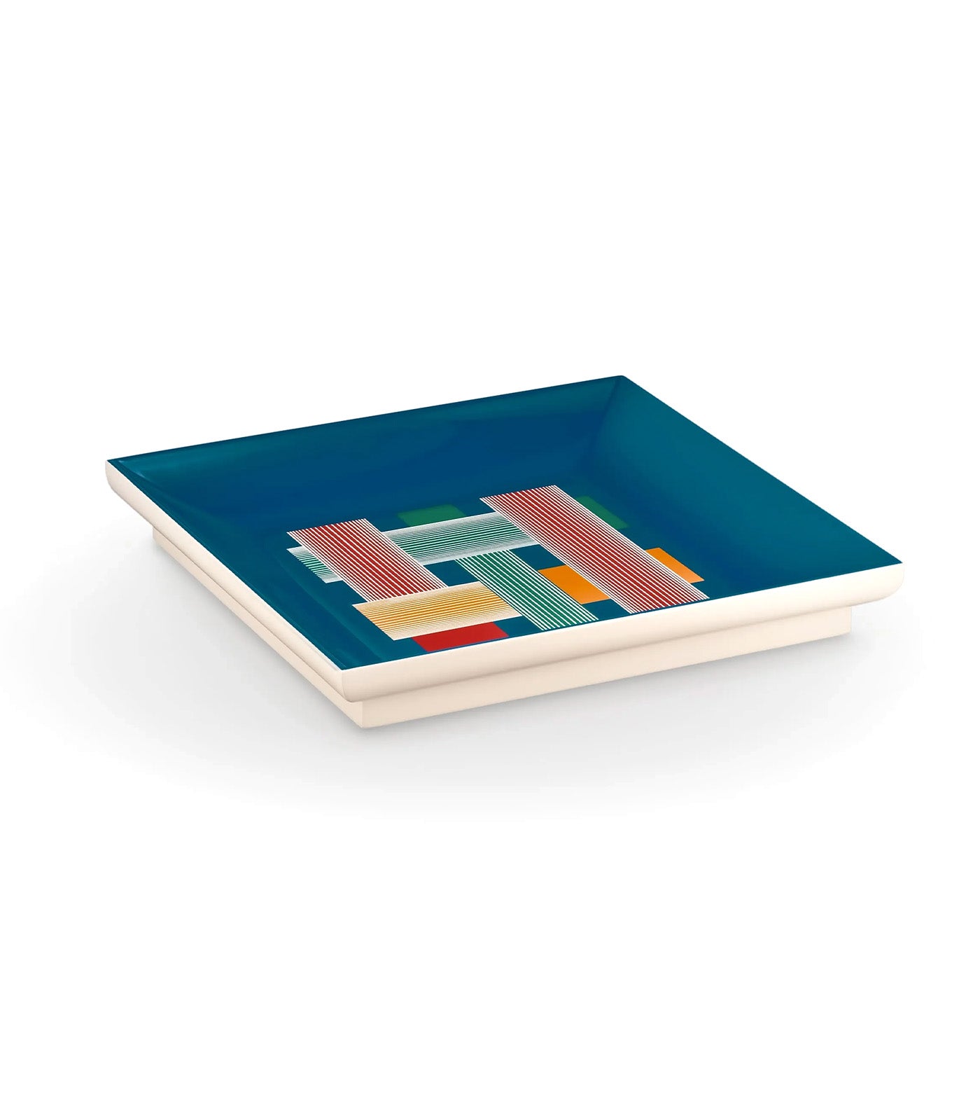 Square Tissage Tray, Size M Blue