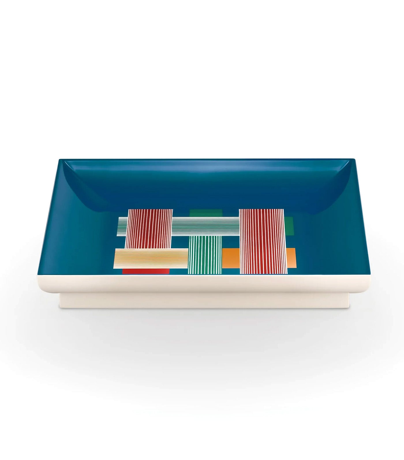 Square Tissage Tray, Size M Blue