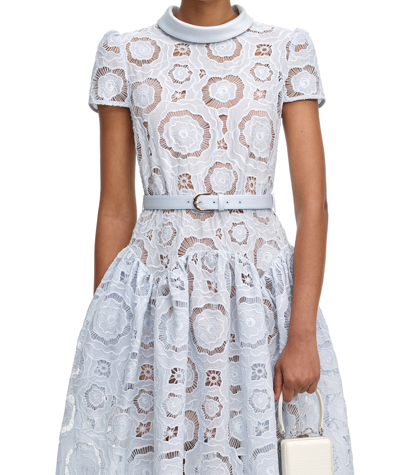 Self-Portrait Floral Lace Midi Dress Blue | Rustan's Self-Portrait Floral Lace Midi Dress Blue | Rustan's