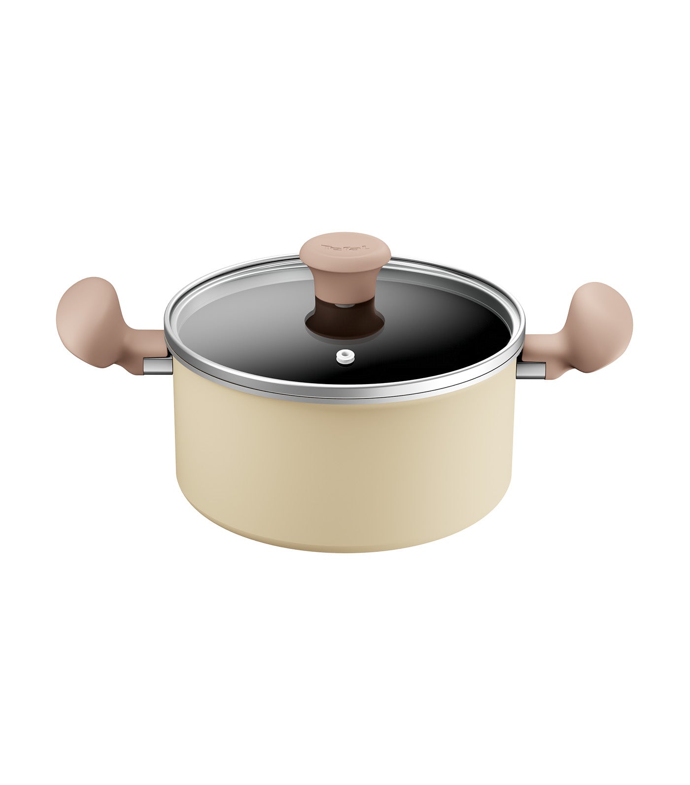 Tefal Daisy Stewpot with Lid 20cm Pastel Yellow/Cream 