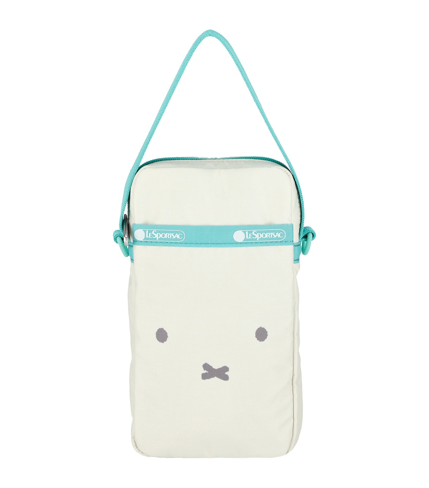 LeSportsac★MONOGRAM JAQUARD IVORY MINI PHONE CROSSBODY Solid Black Mini Crossbody Cell Phone Bag | LeSportsac