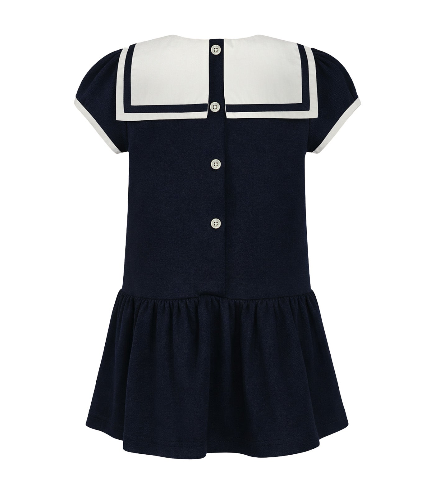 Tayla Baby Girls Navy Sailor Drop Waist Dress Navy