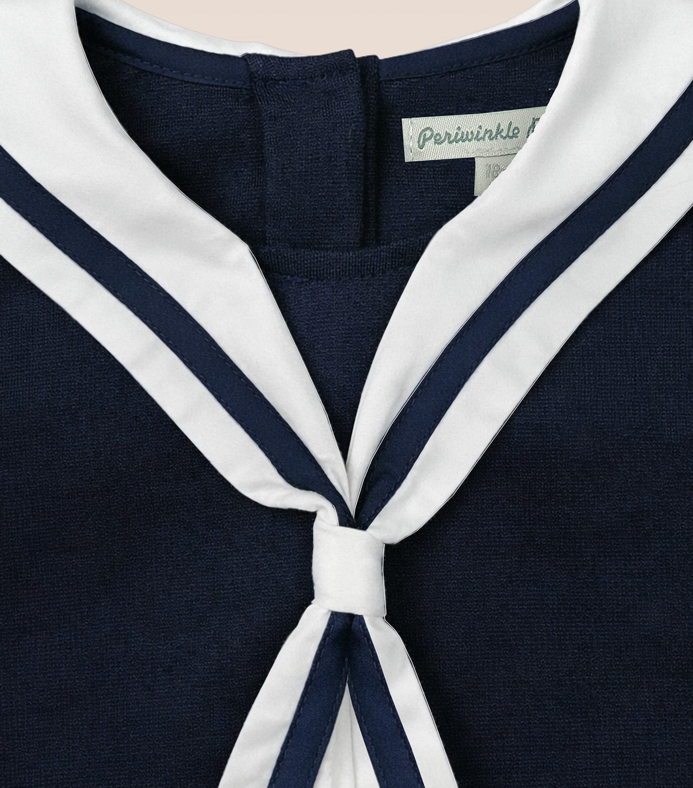 Tayla Baby Girls Navy Sailor Drop Waist Dress Navy