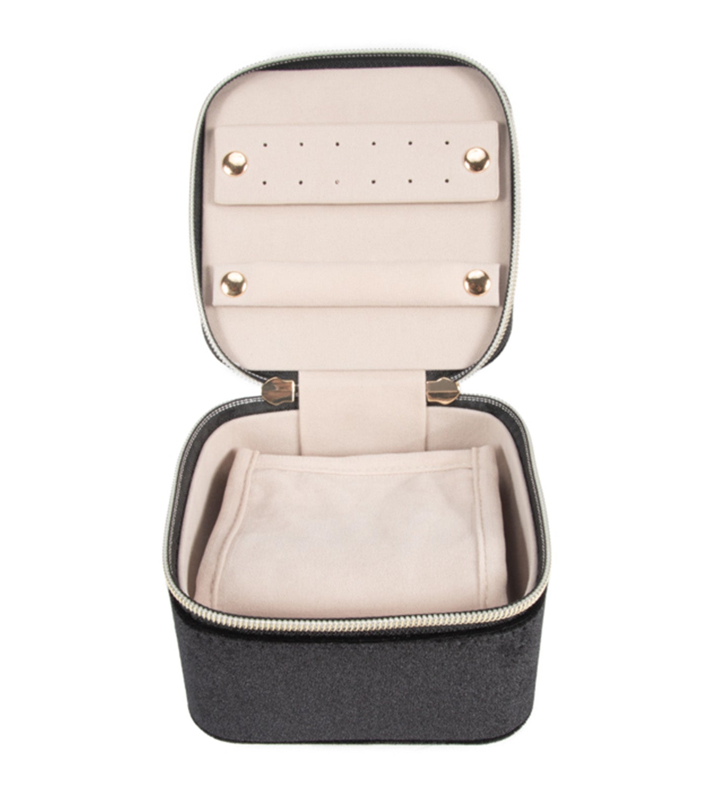 Vera Travel Jewelry Case with Pouch Black