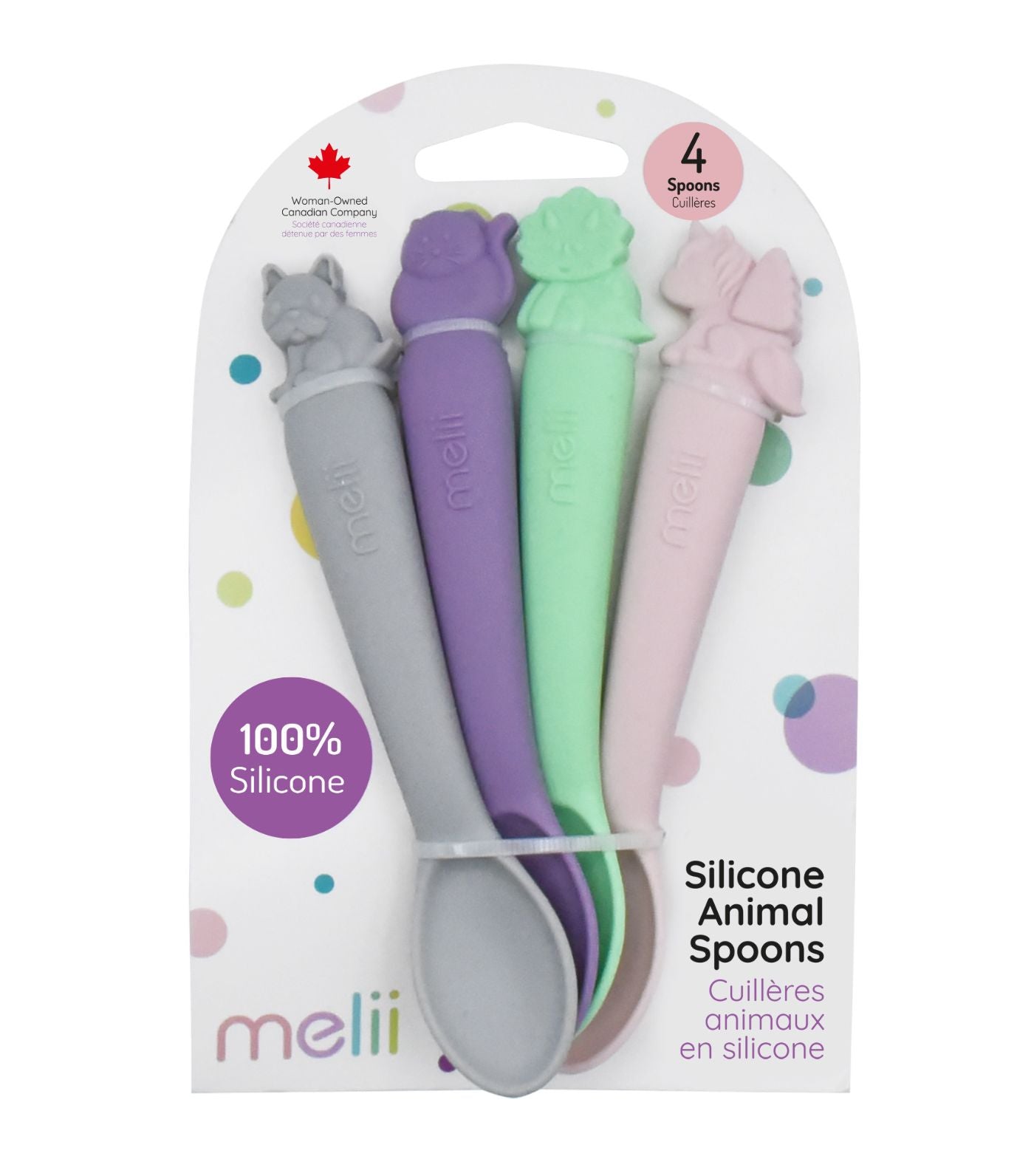 4-Piece Silicone Spoon Set