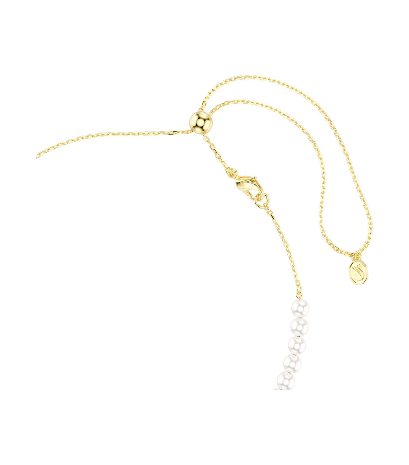 Idyllia Choker Crystal Pearl, Mixed Cuts, Bee, Gold-Tone Plated, White