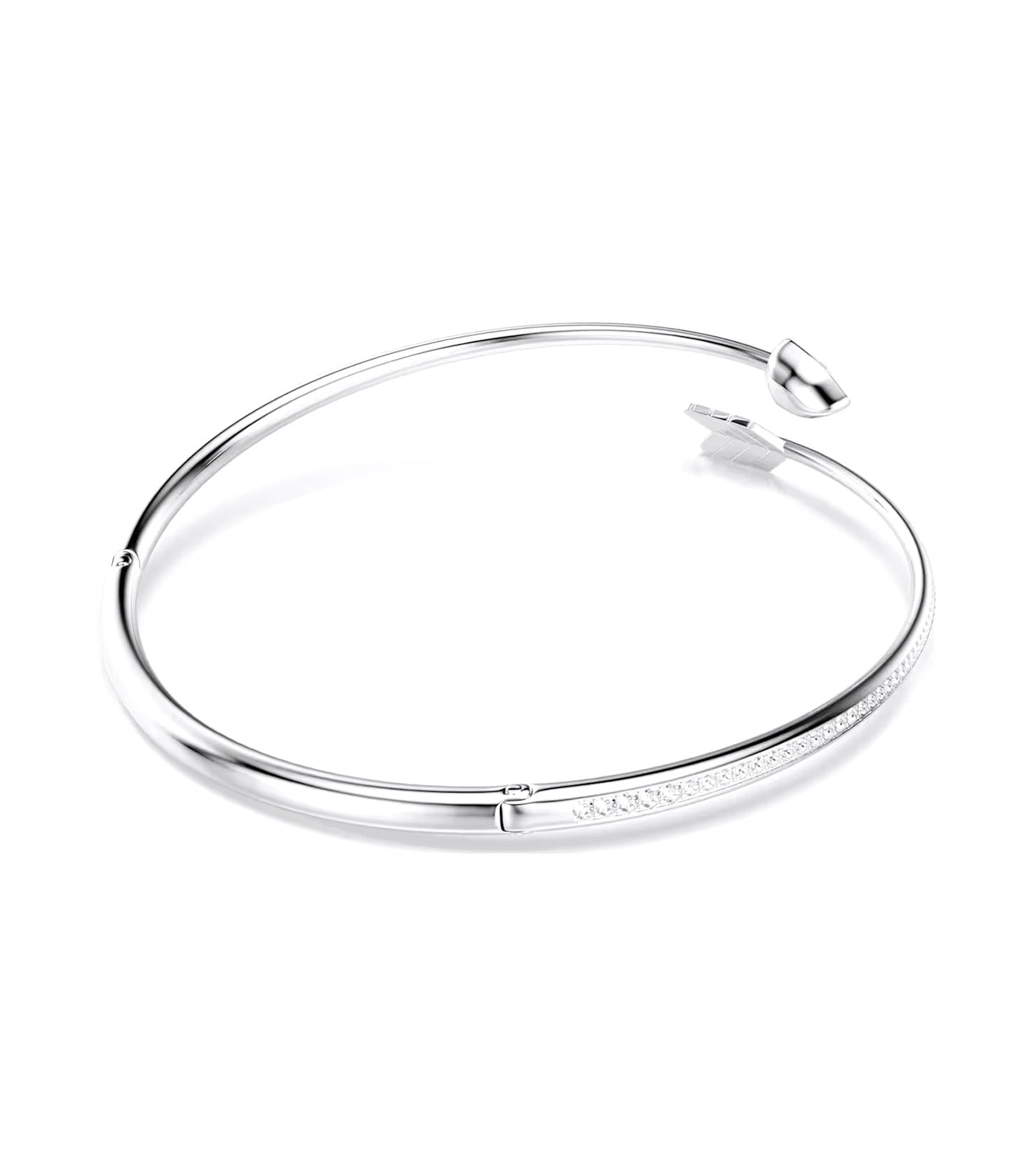 Idyllia Choker Mixed Cuts, Arrow, Rhodium Plated, White