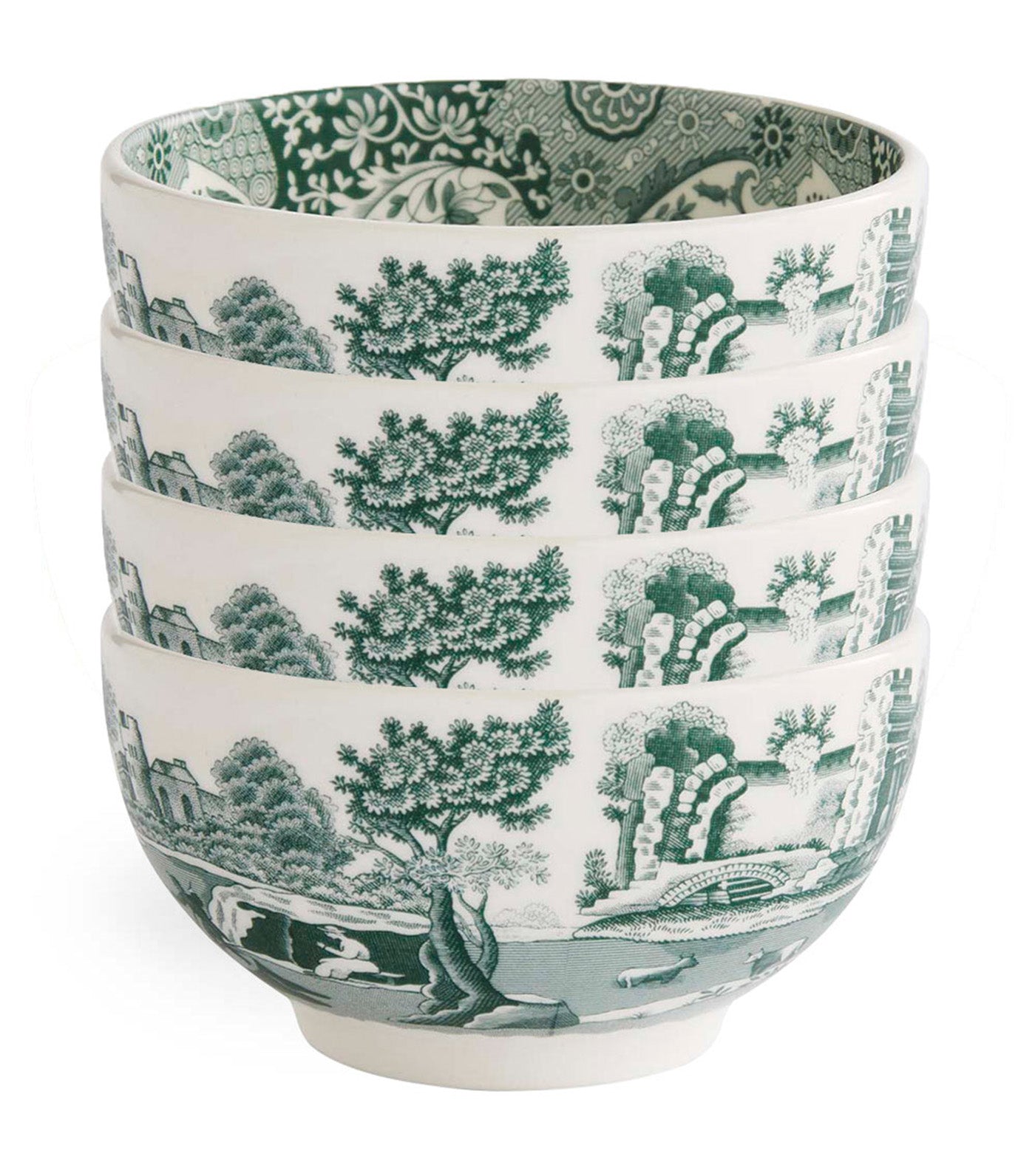 Spode Heritage Green Italian Collection Cereal Bowl Set of 4