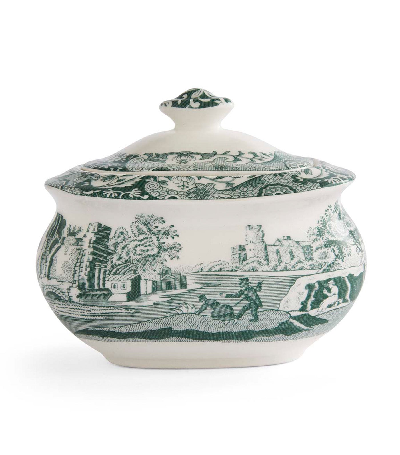 Spode Heritage Green Italian Collection Sugar Box