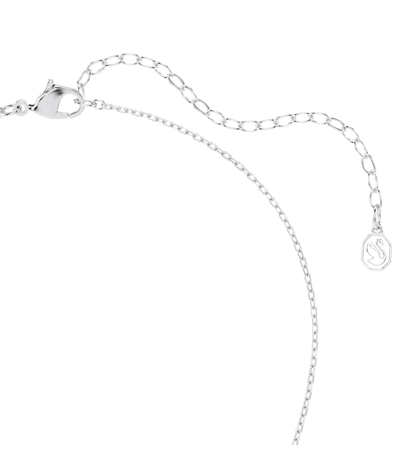 Idyllia Pendant Mixed Cuts, Heart with Arrow, White, Mixed Metal Finish