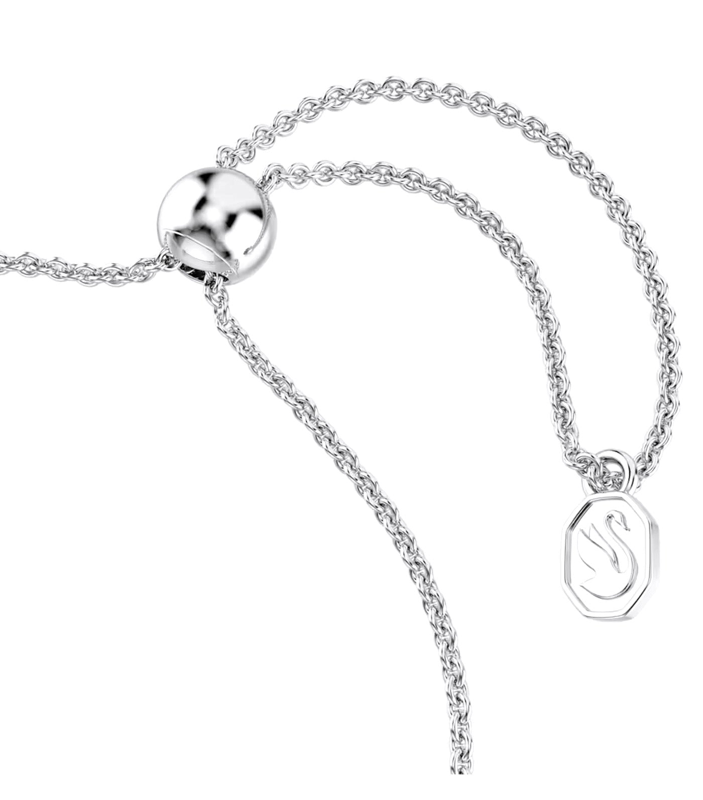 Idyllia Bracelet Mixed Cuts, Arrow, White, Rhodium Plated