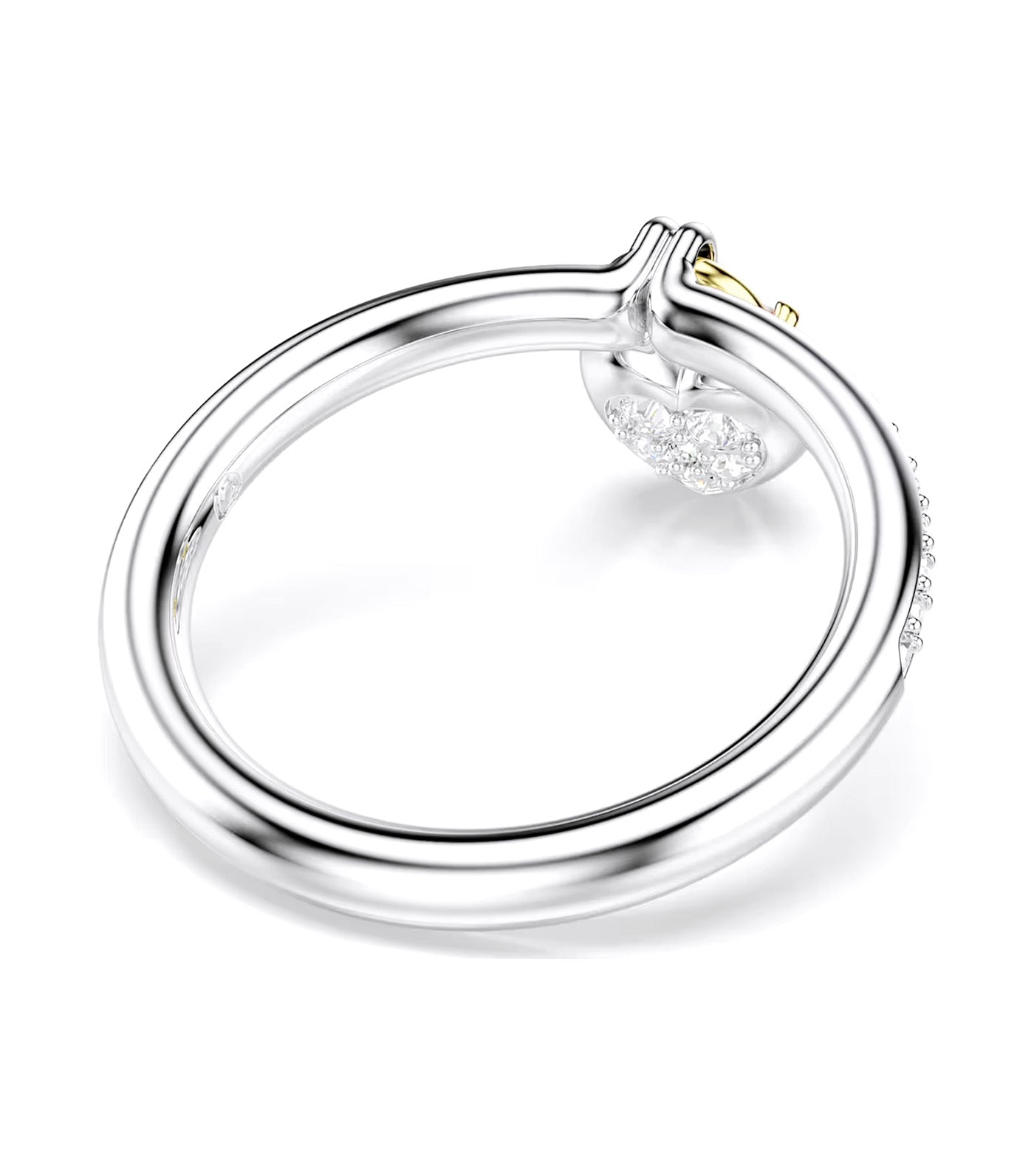 Swarovski Idyllia Motif Ring Mixed Cuts, Heart, Mixed Metal Finish, Pink