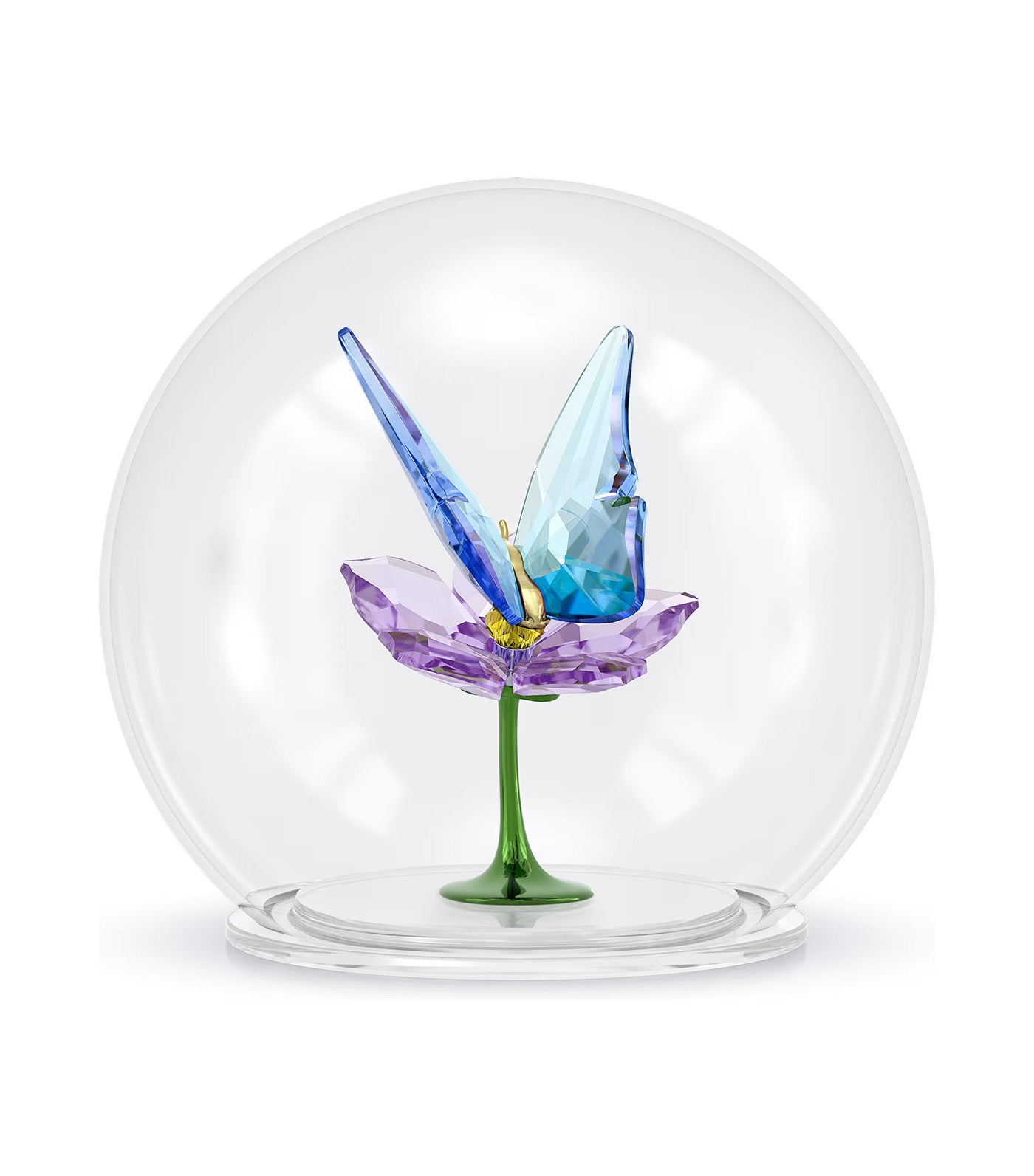 Idyllia Glass Ball Butterfly and Flower Multicolor