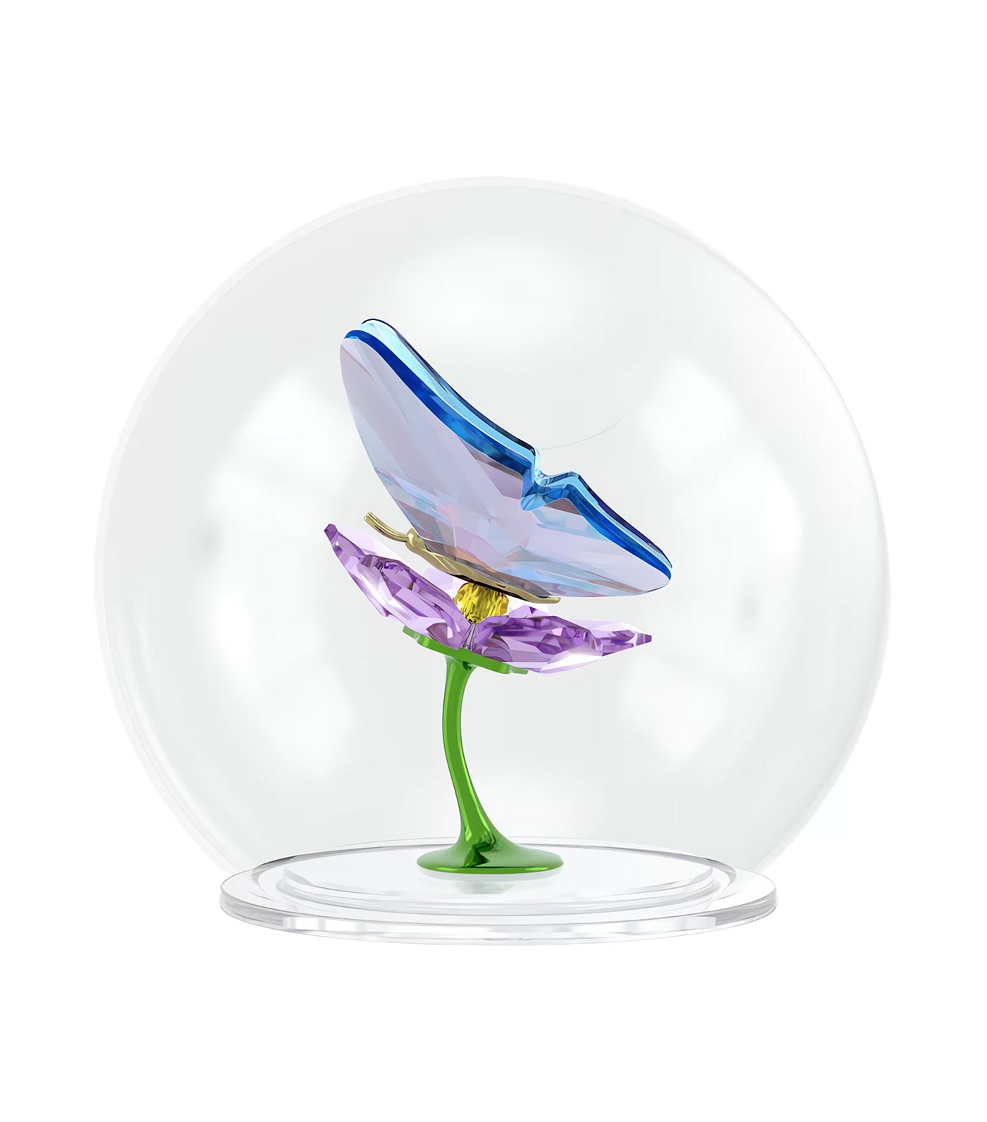 Idyllia Glass Ball Butterfly and Flower Multicolor