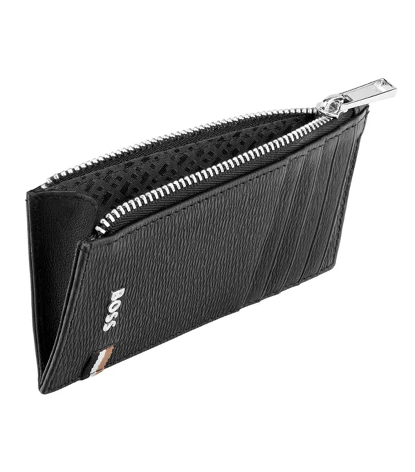 Hugo Boss Card Holder Zip Iconic Black