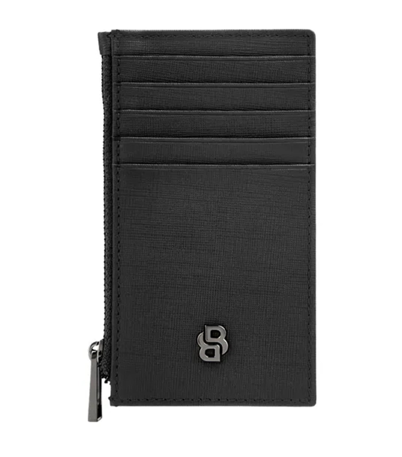 Hugo Boss Card Holder Zip Double B Black
