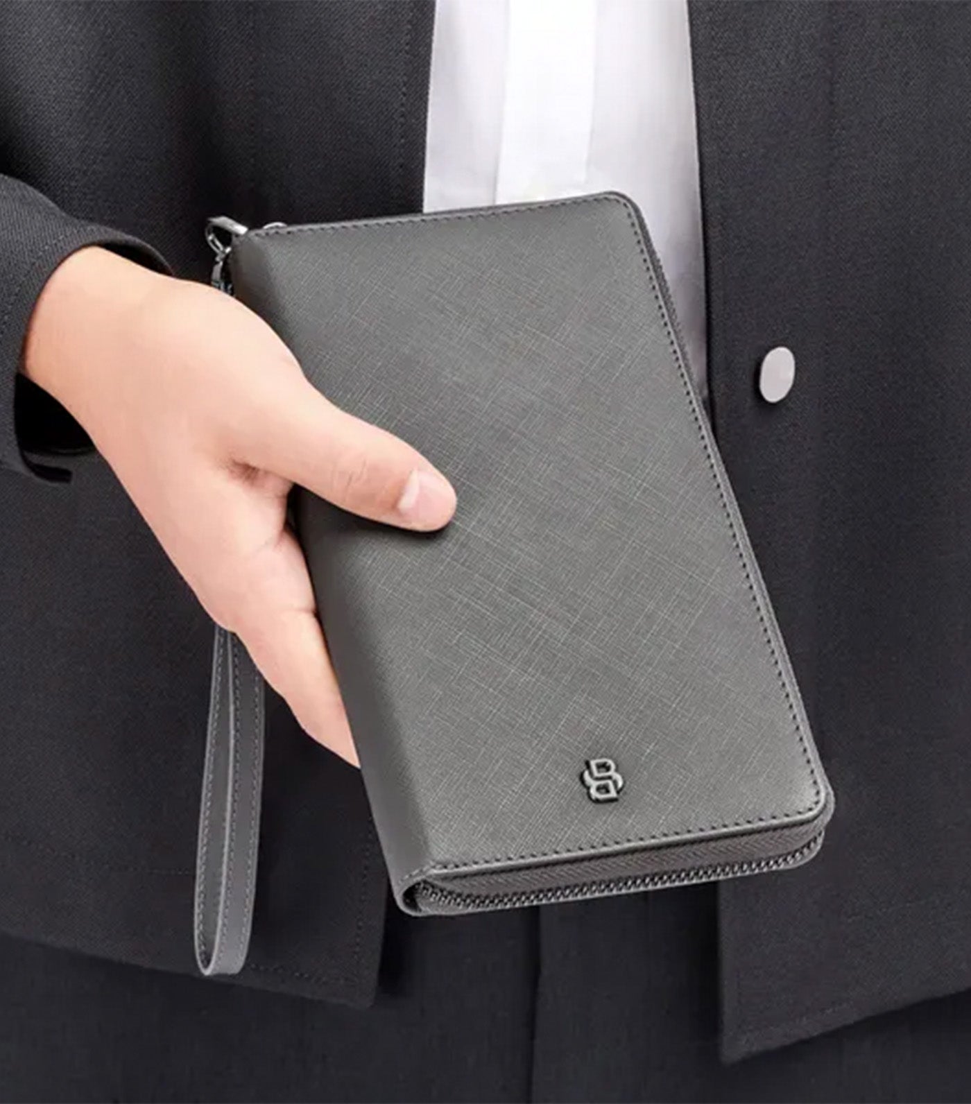 Travel Wallet Double B Saffiano