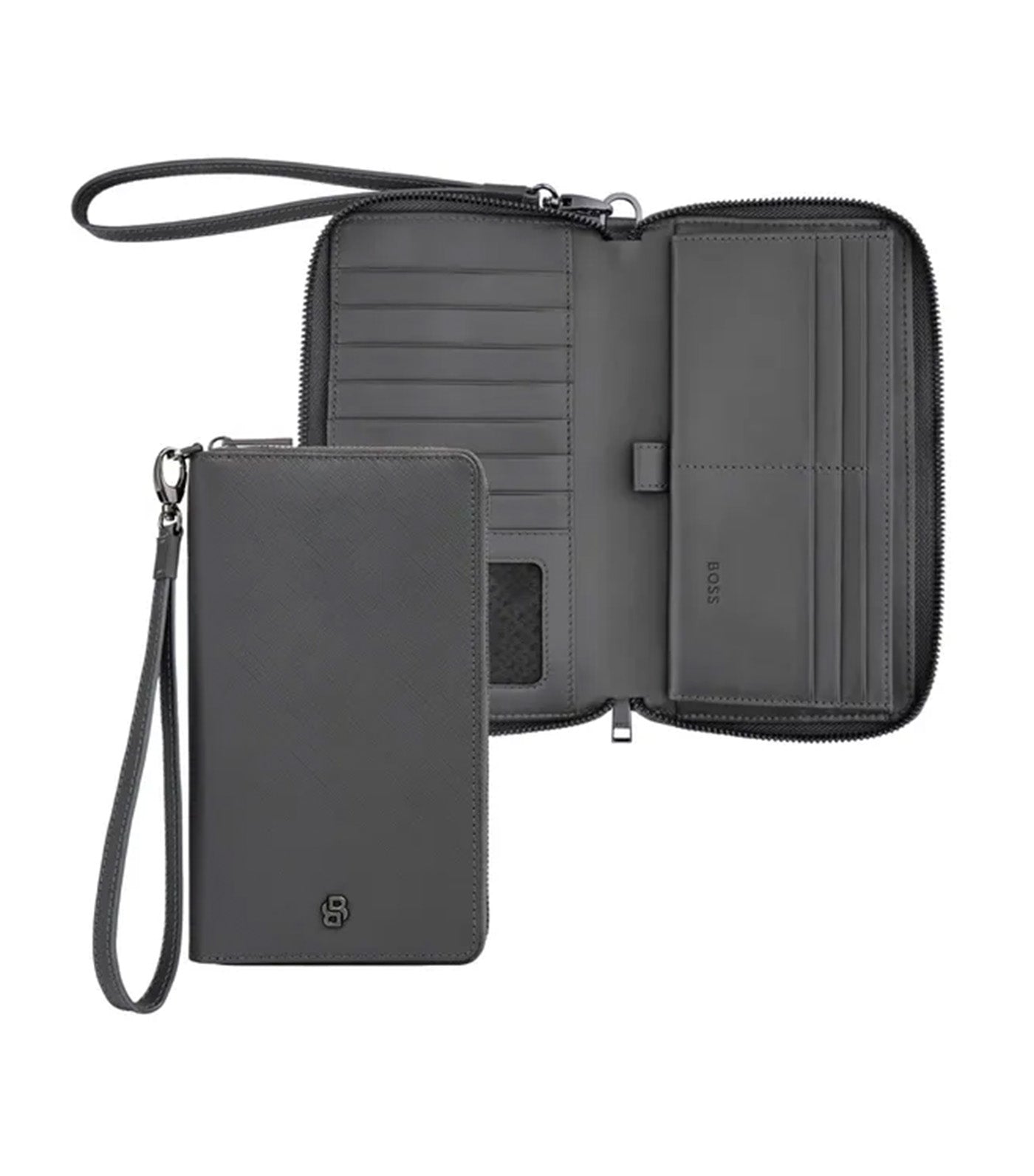 Travel Wallet Double B Saffiano