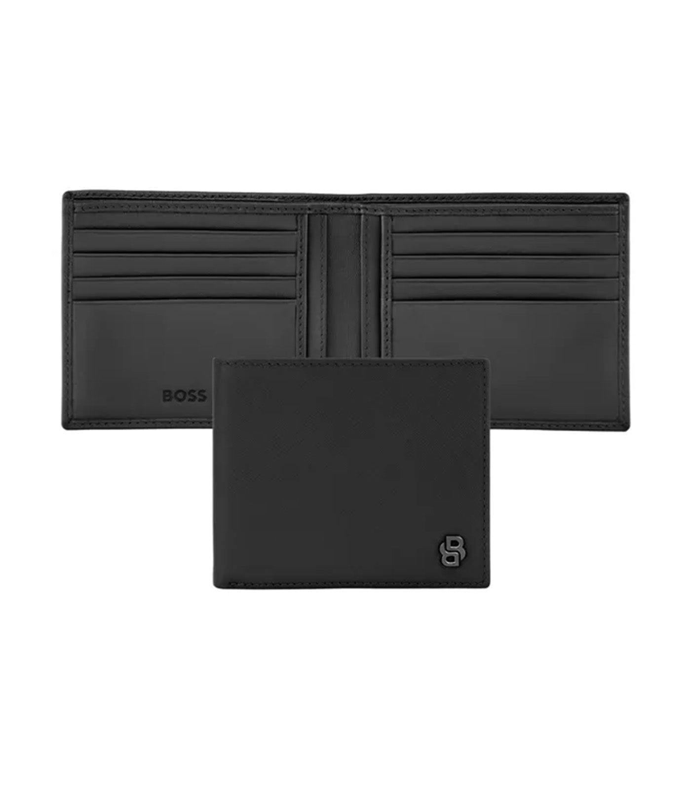 Wallet Double B Saffiano Black