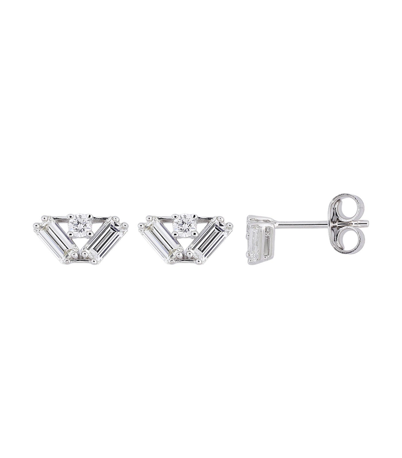 18K White Gold Earrings