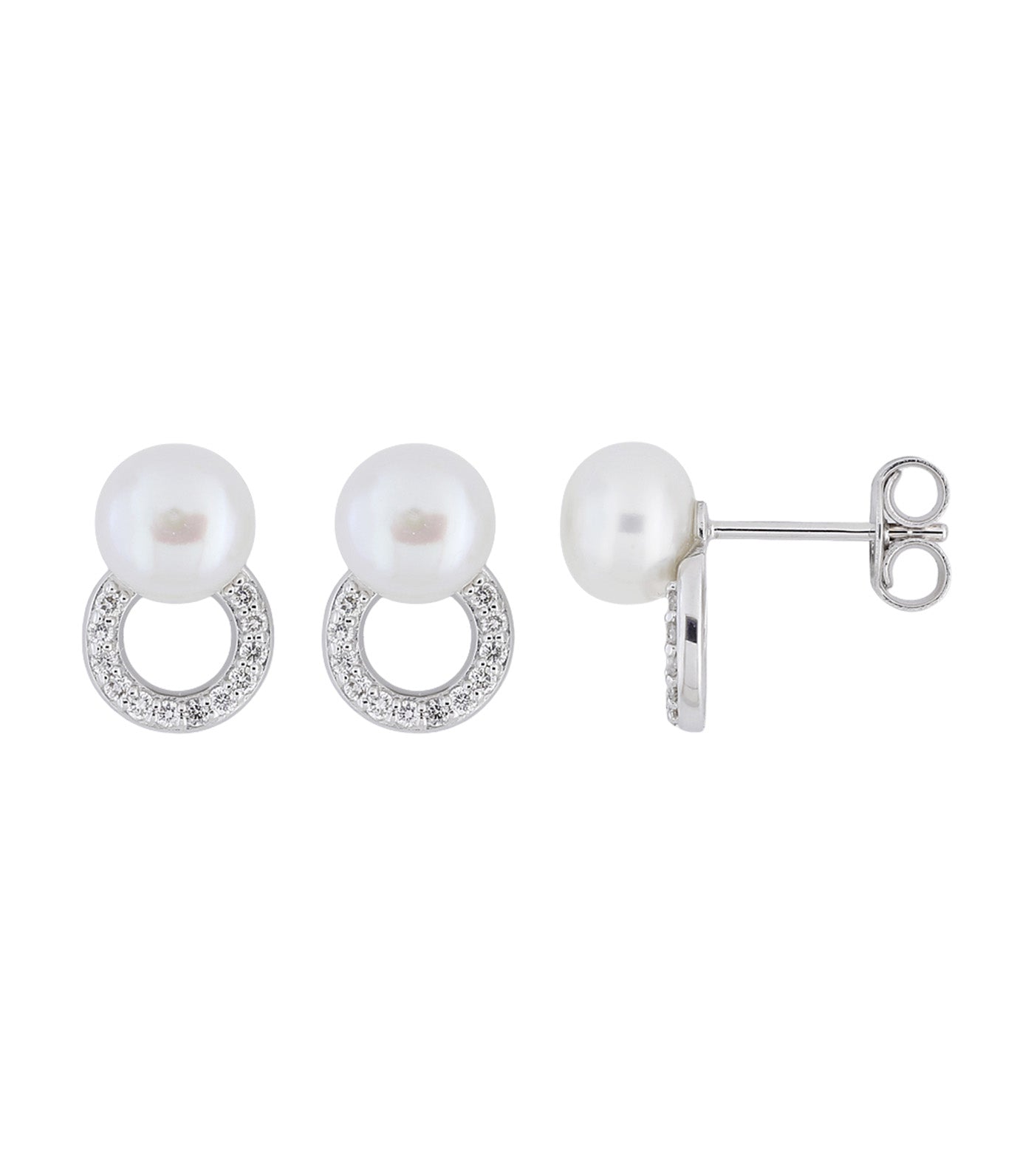 18K White Gold Earrings