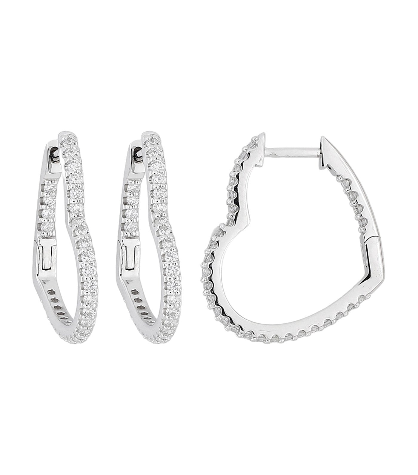 18K White Gold Earrings