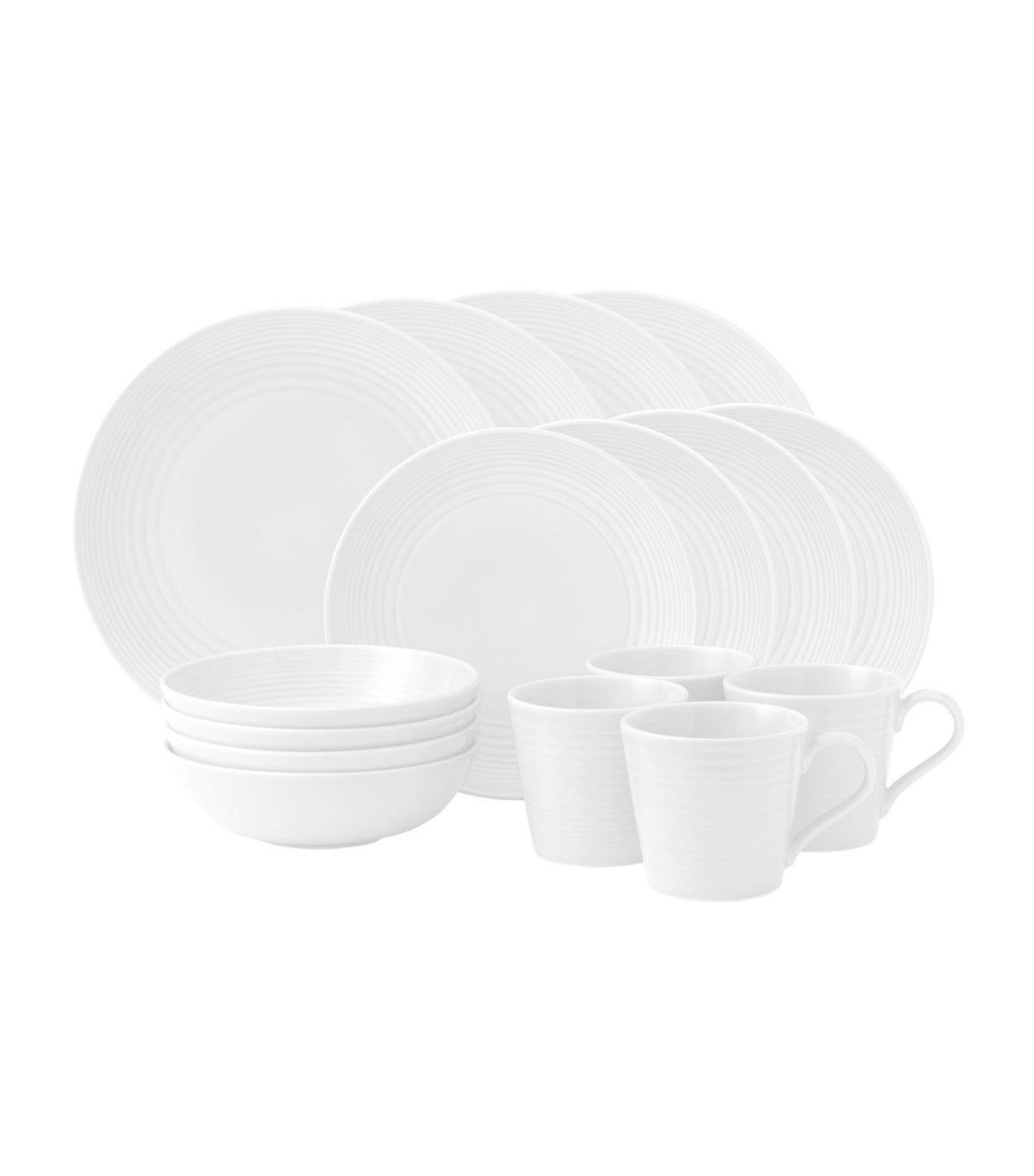 Gordon Ramsay Maze 16pc Dinnerware Set with Mugs White