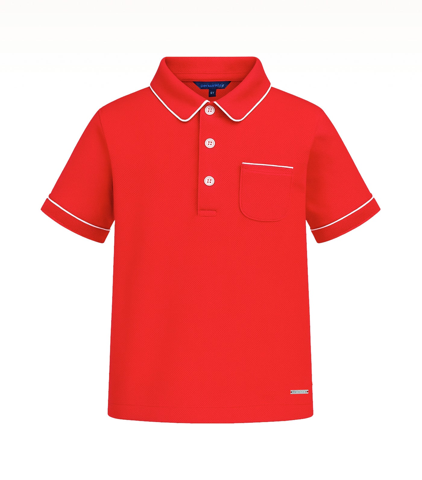 Periwinkle Rohan Boys Polo Pique Shirt Red