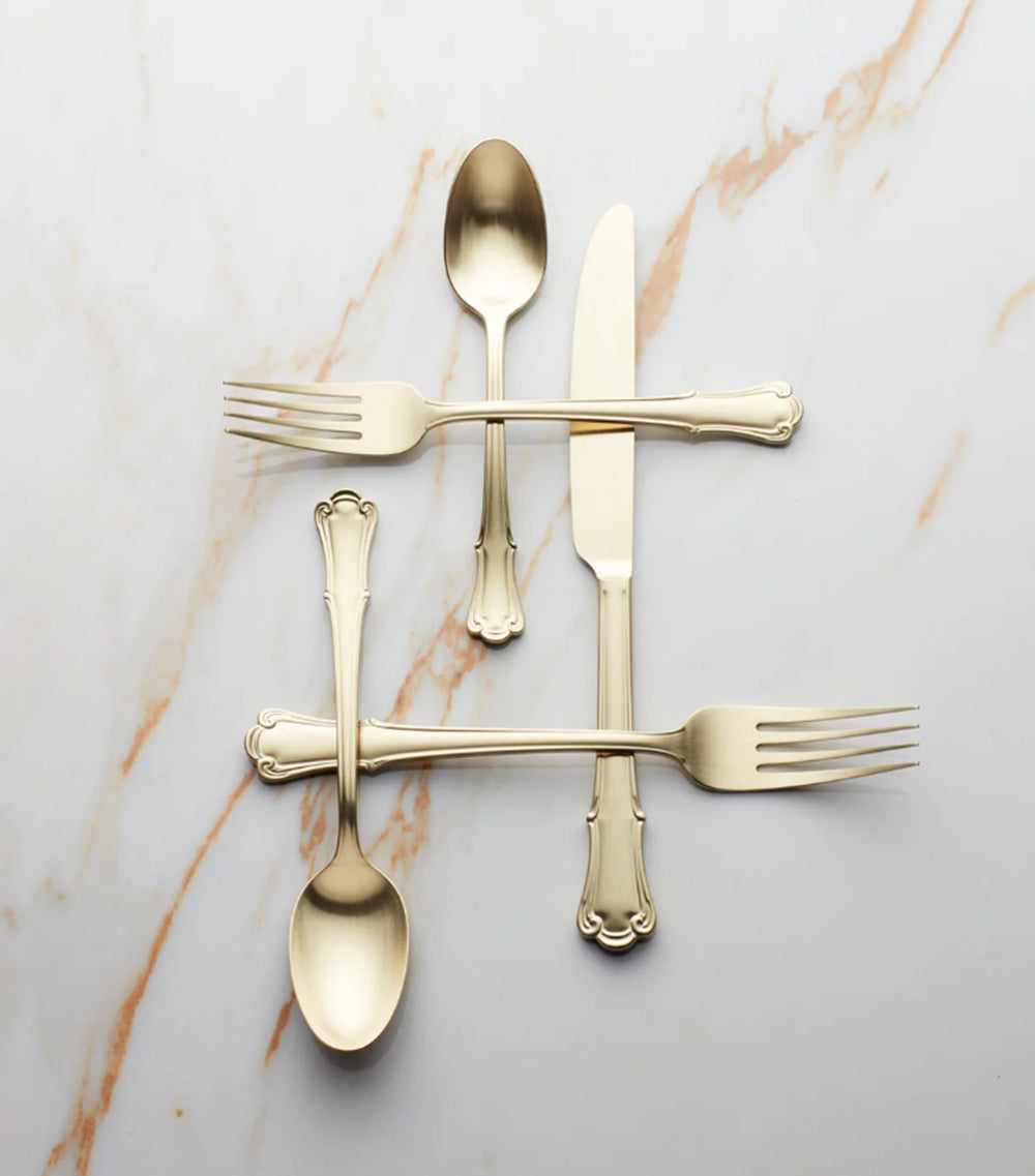 Oneida James Street Satin Champagne Stainless Steel 20-pc Flatware Set ...