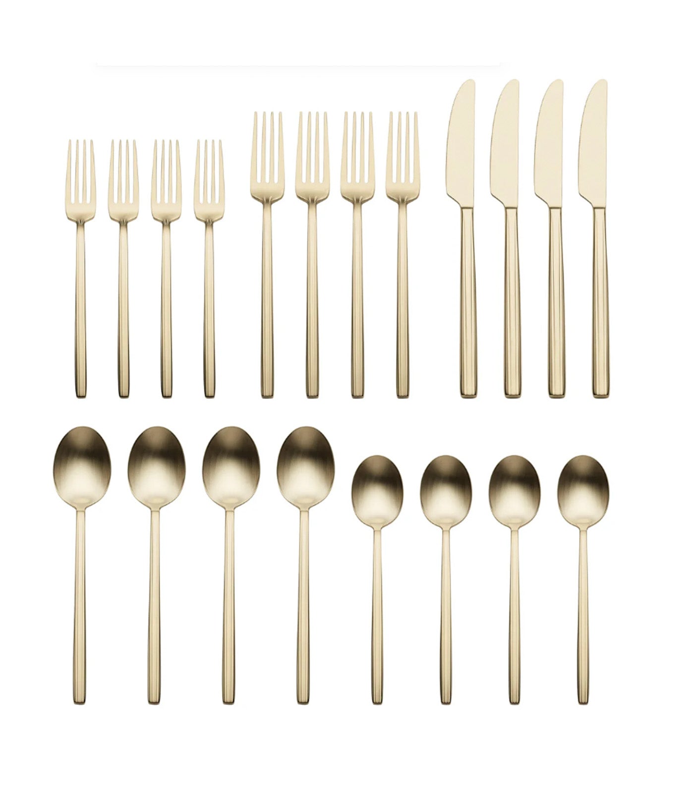 Dean Satin Champagne Stainless Steel 20-pc Flatware Set