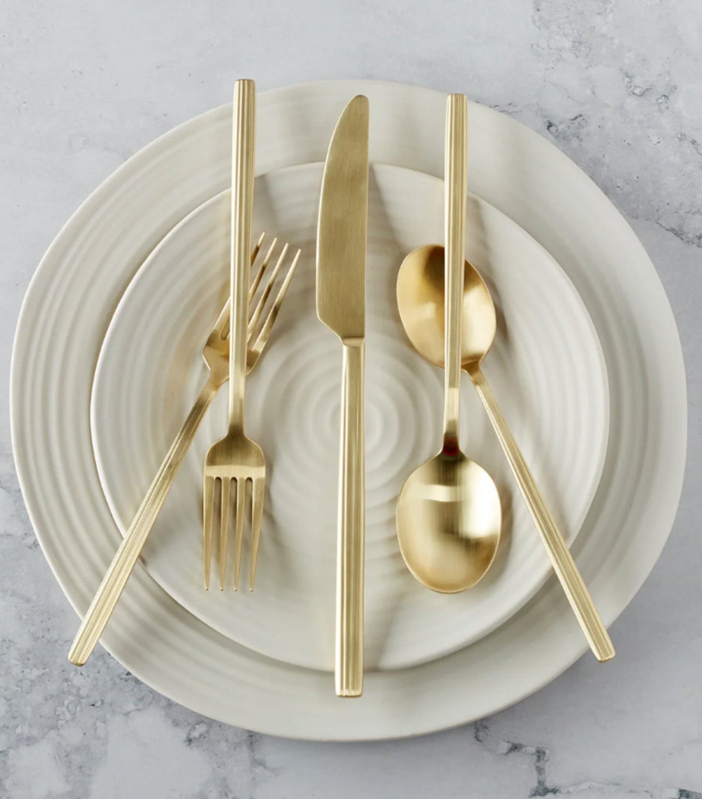Dean Satin Champagne Stainless Steel 20-pc Flatware Set
