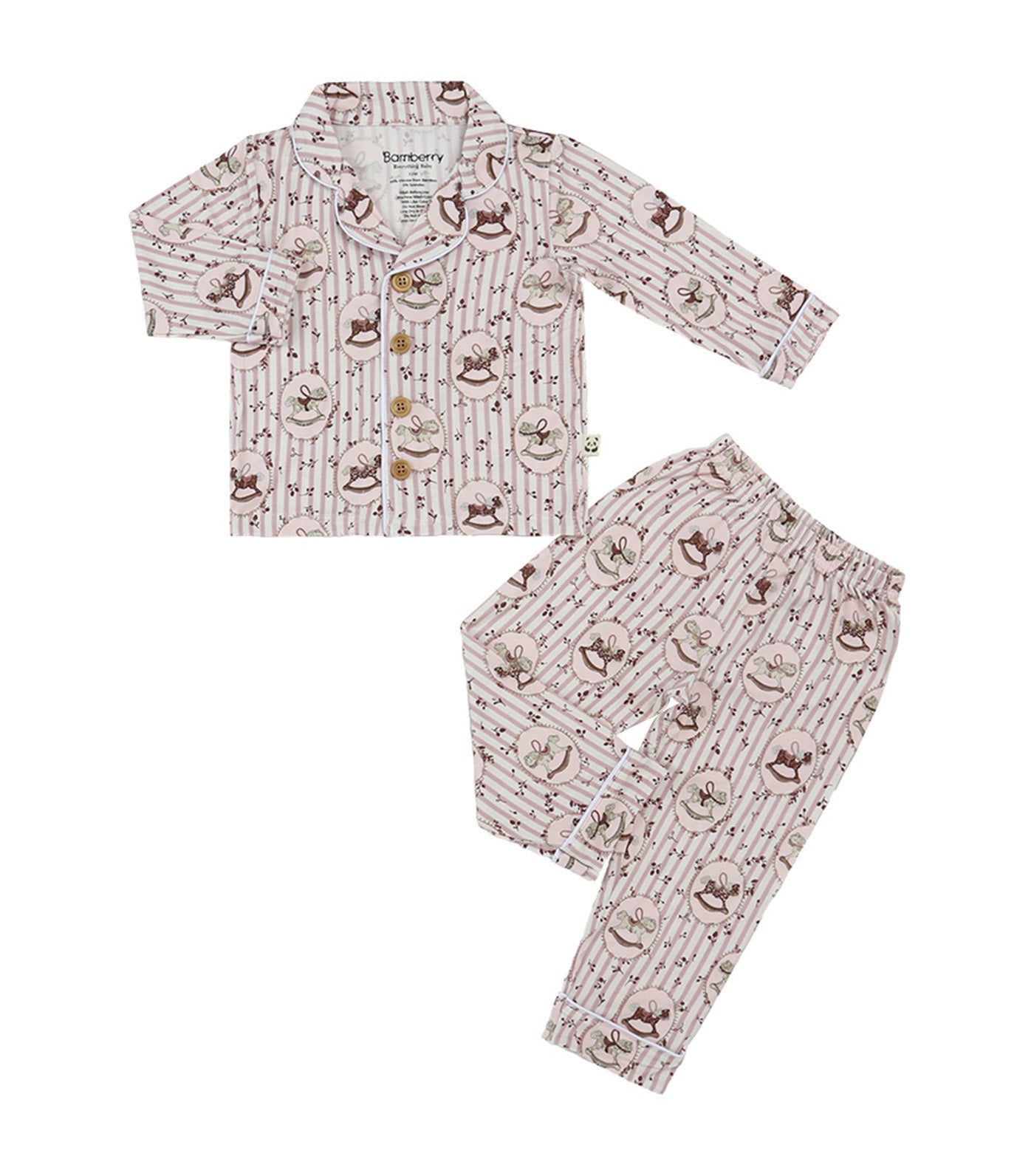 Long Sleeves Button Down Pajama Set