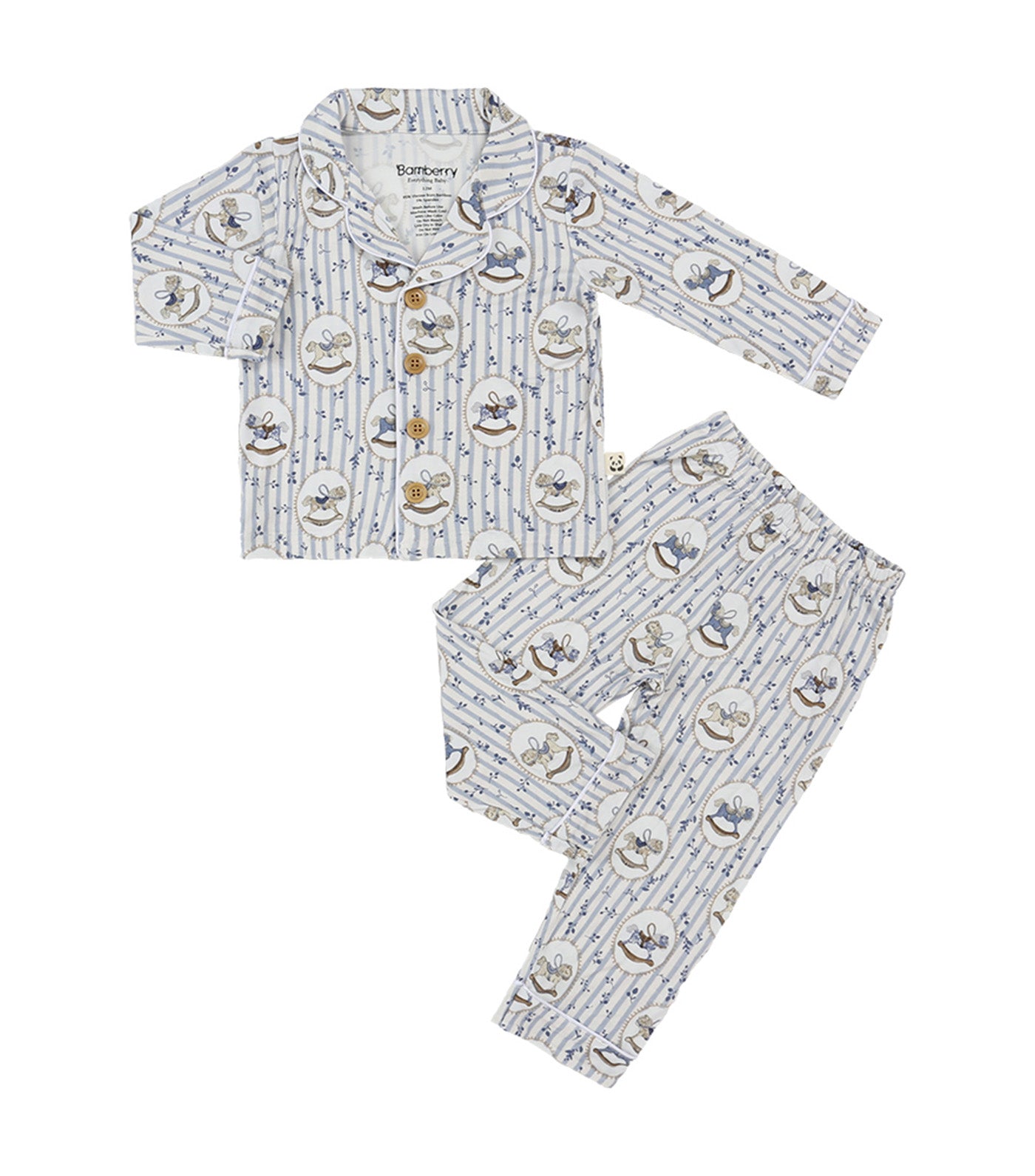 Long Sleeves Button Down Pajama Set