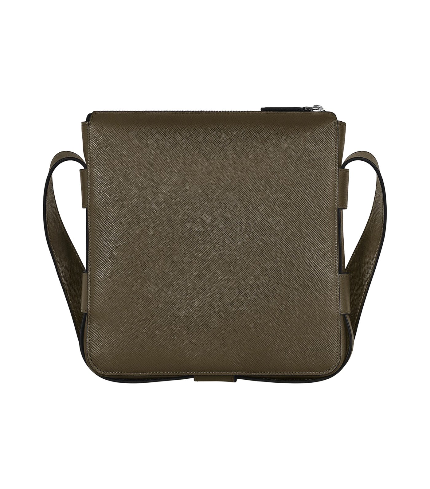 Sartorial Vertical Belt Messenger Bag Brown