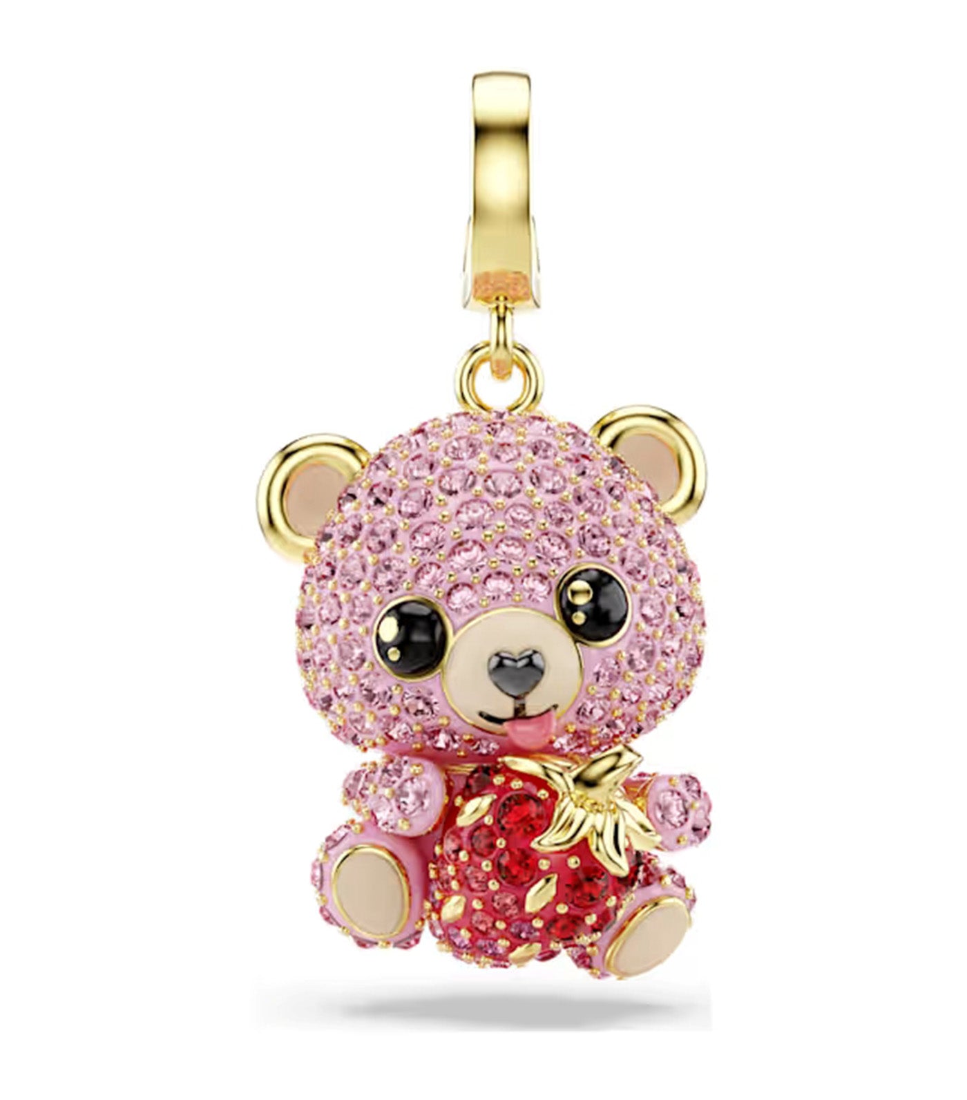 Idyllia Charm Mixed Cuts, Teddy, Pink, Gold-Tone Plated